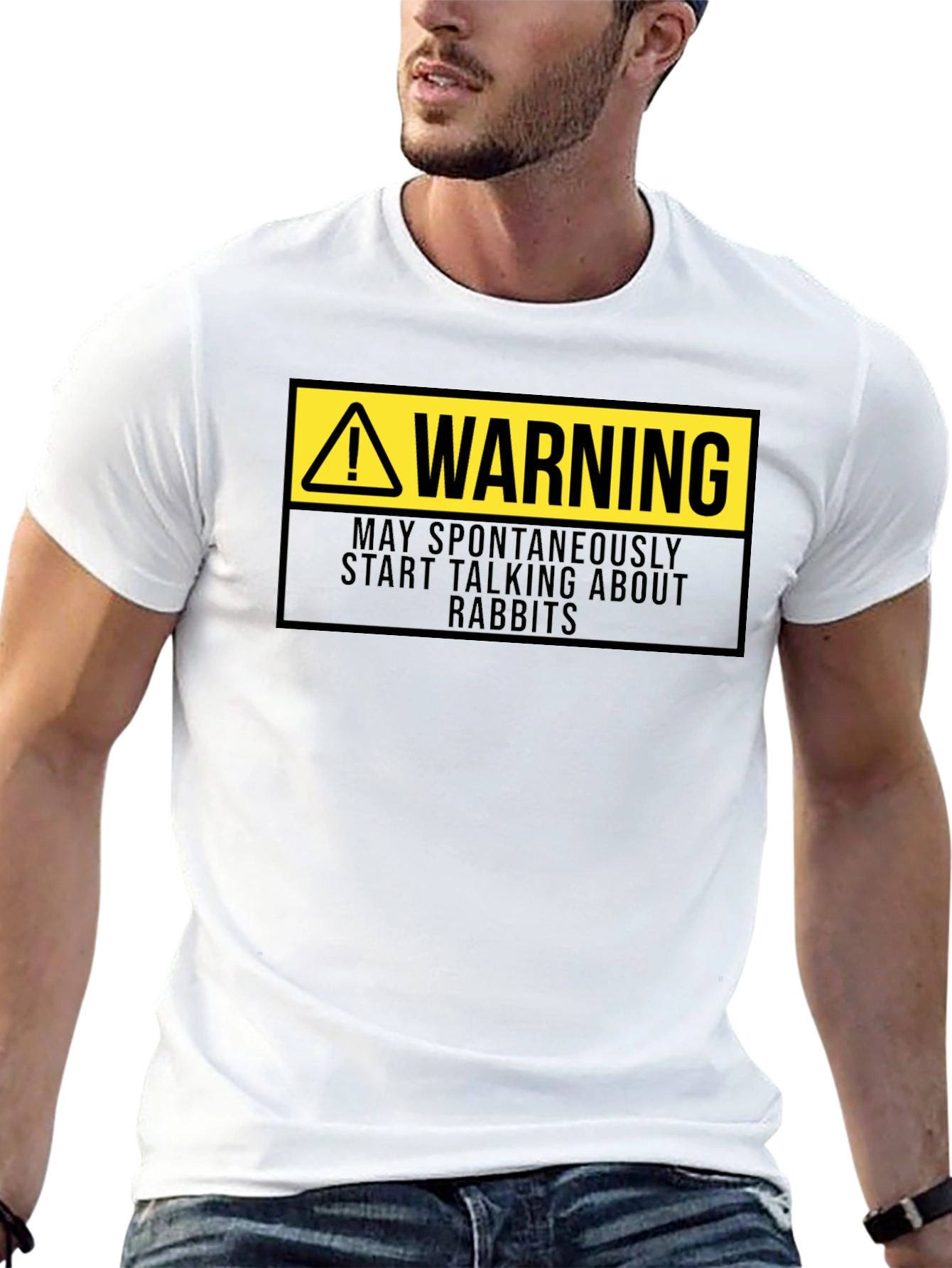Warning: May Spontaneously Talk About Rabbits T-Shirt