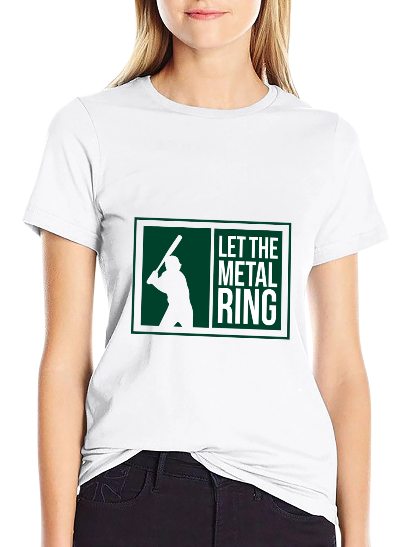 Let the Metal Ring Baseball Graphic Tee