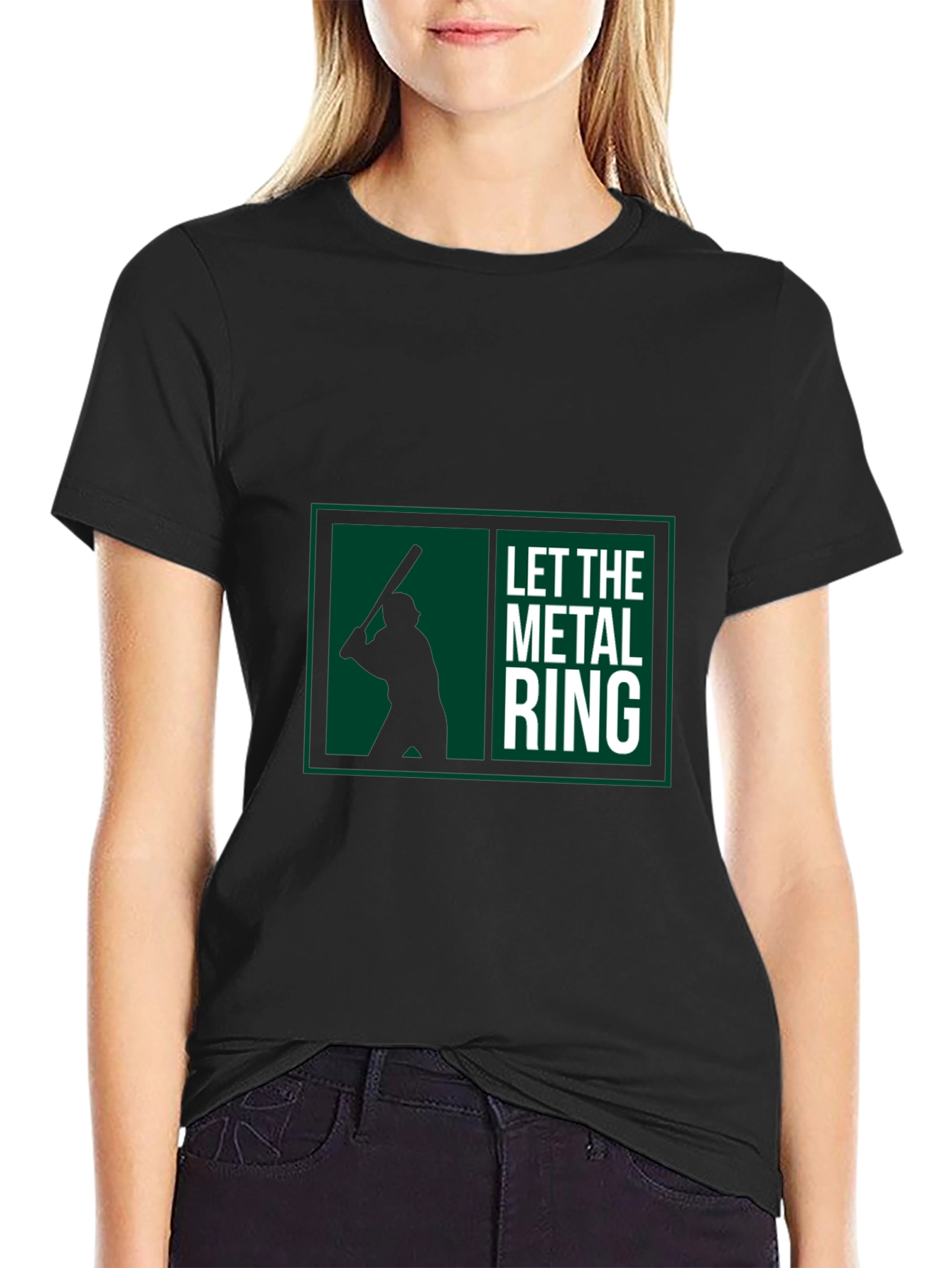 Let the Metal Ring Baseball Graphic Tee