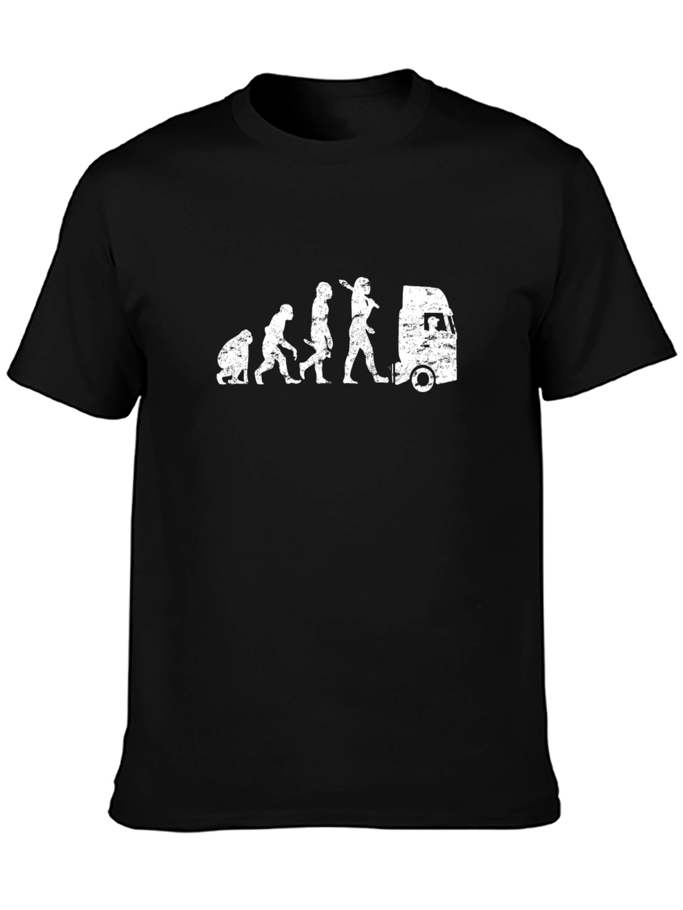 Evolution Trucker T-Shirt - Black