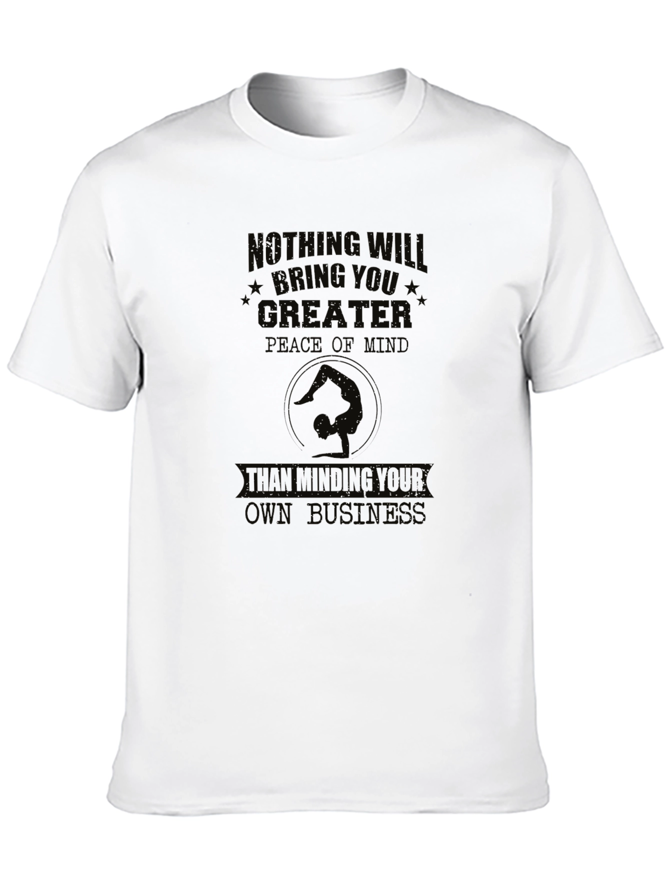 Peace of Mind Graphic Black T-Shirt