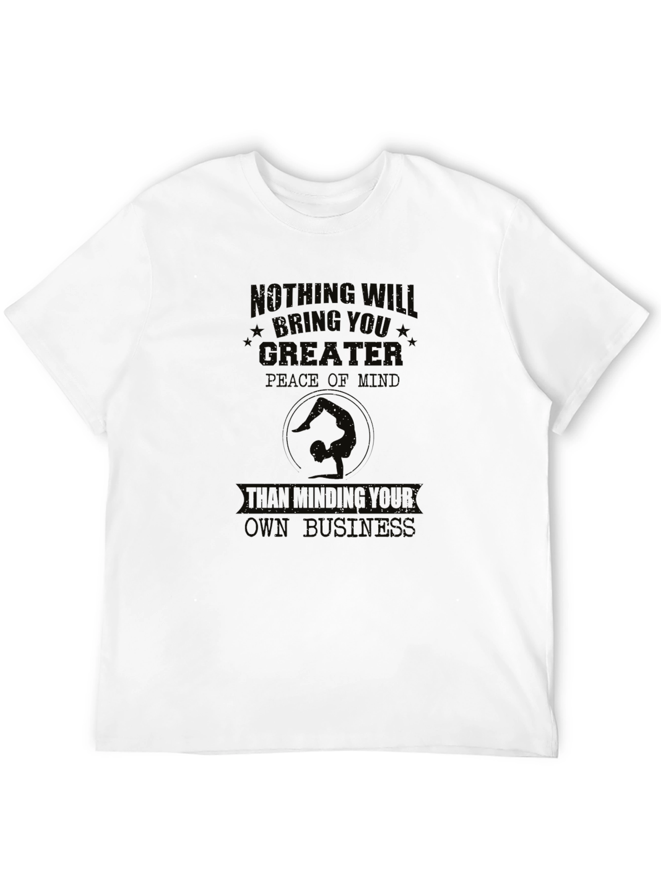 Peace of Mind Graphic Black T-Shirt