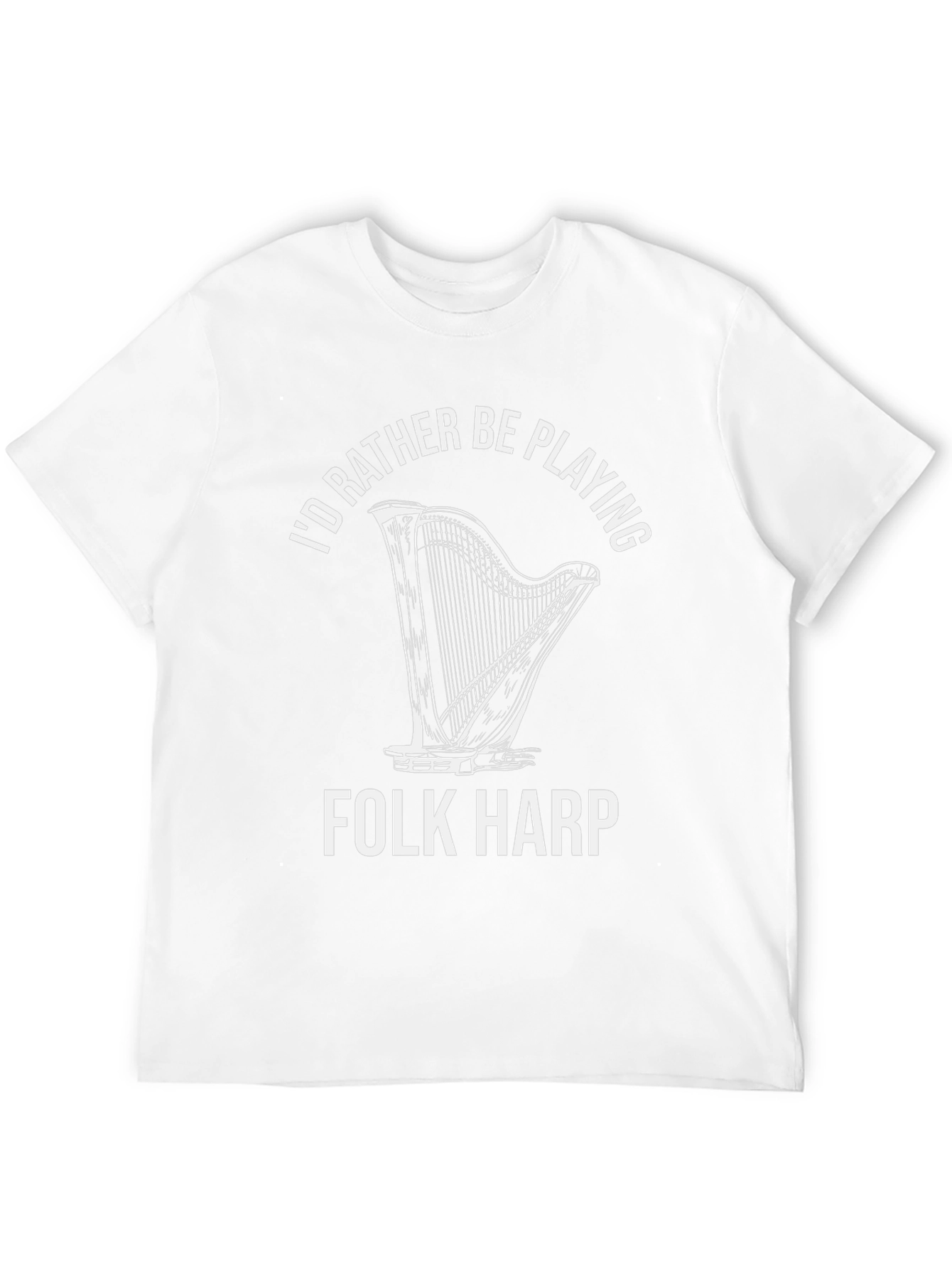 Folk Harp T-Shirt - Musician Graphic Tee