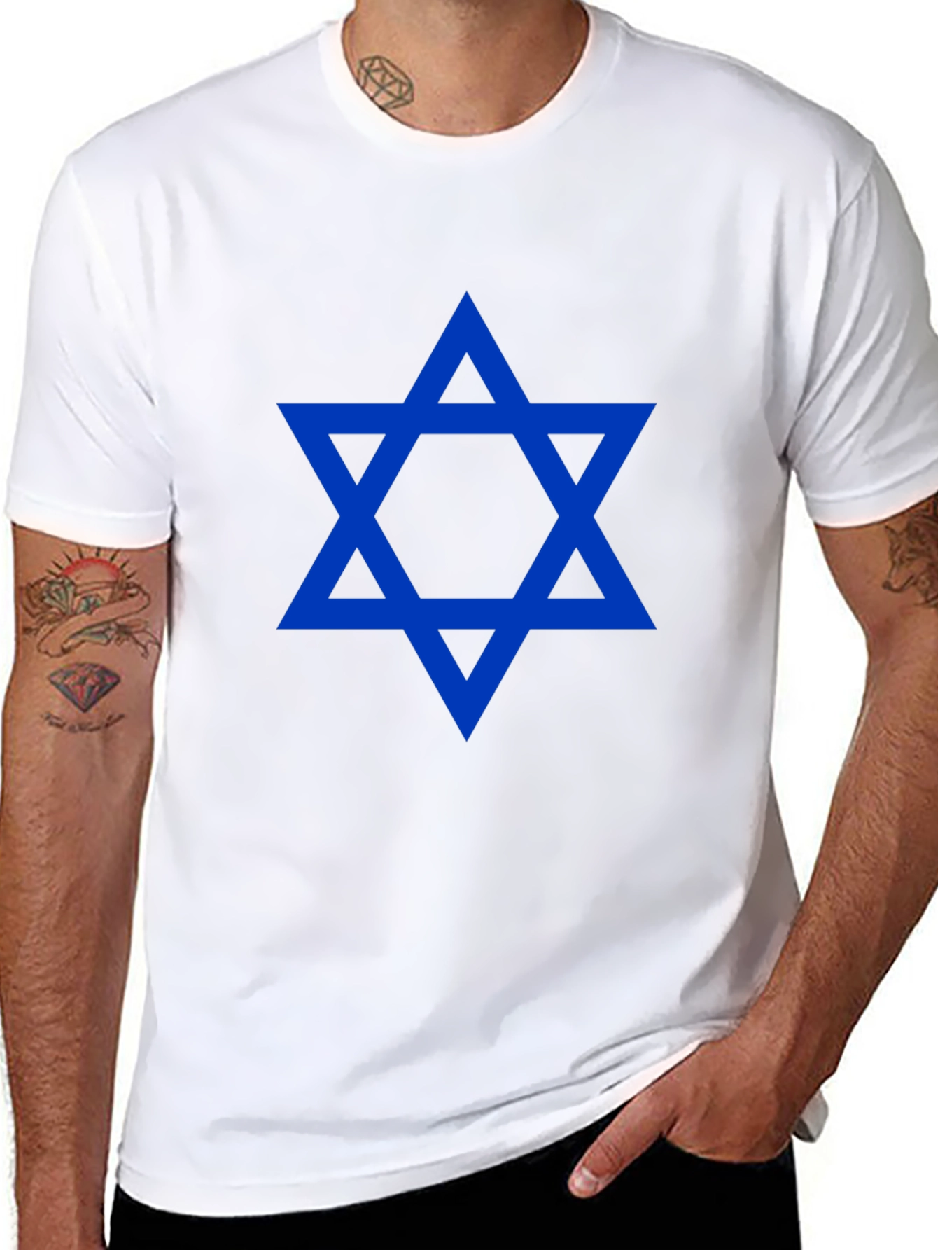 Star of David T-Shirt - Black Jewish Pride Tee