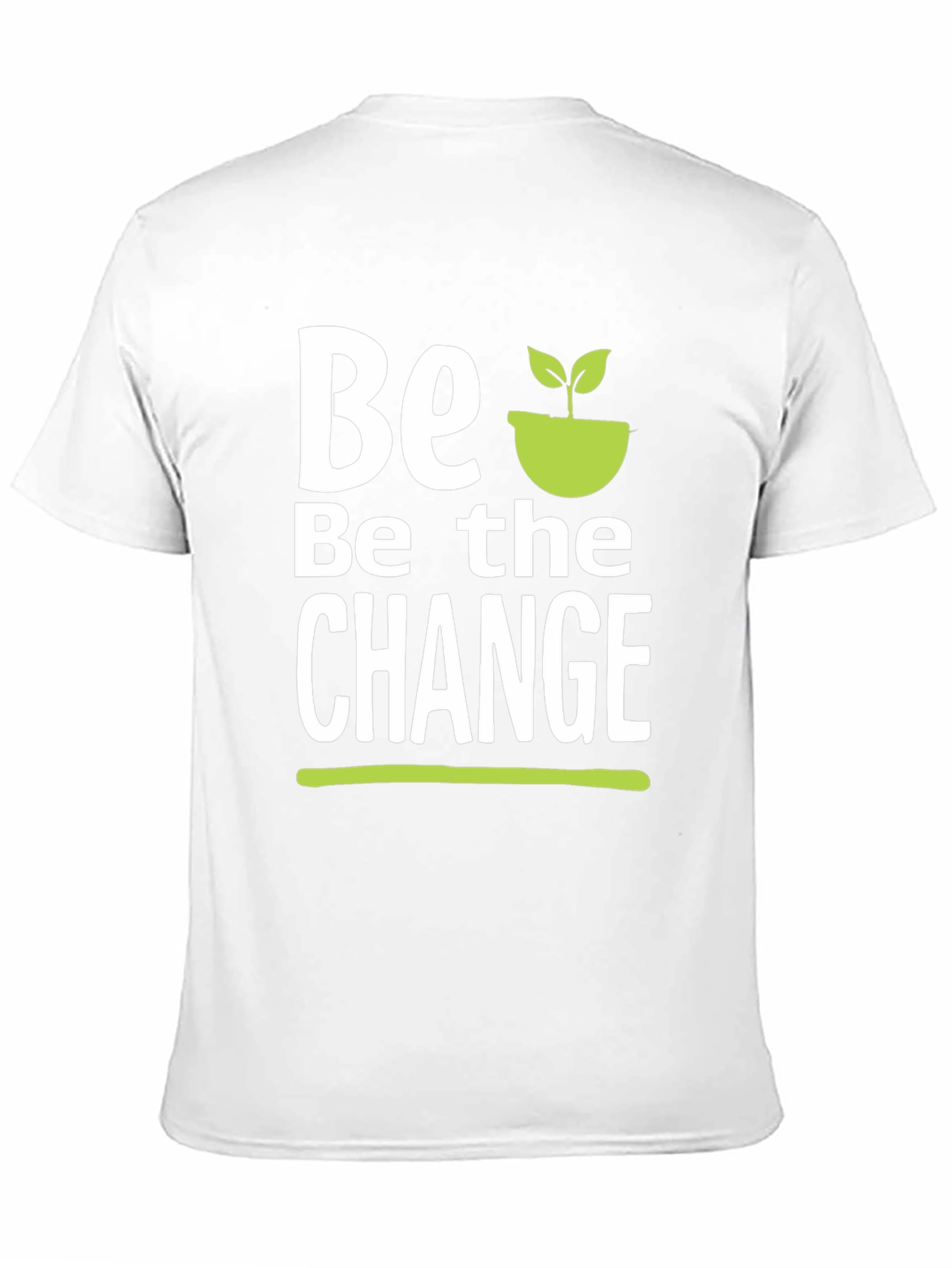 Be the Change T-Shirt - Black Cotton Graphic Tee