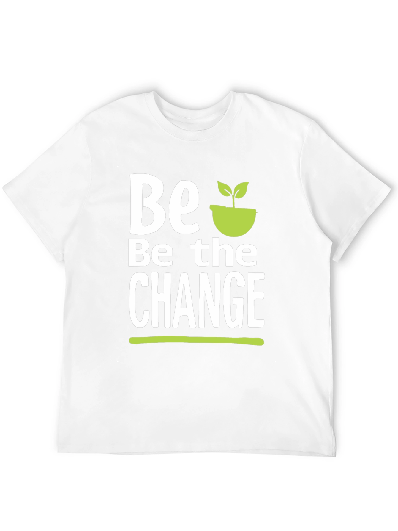 Be the Change T-Shirt - Black Cotton Graphic Tee