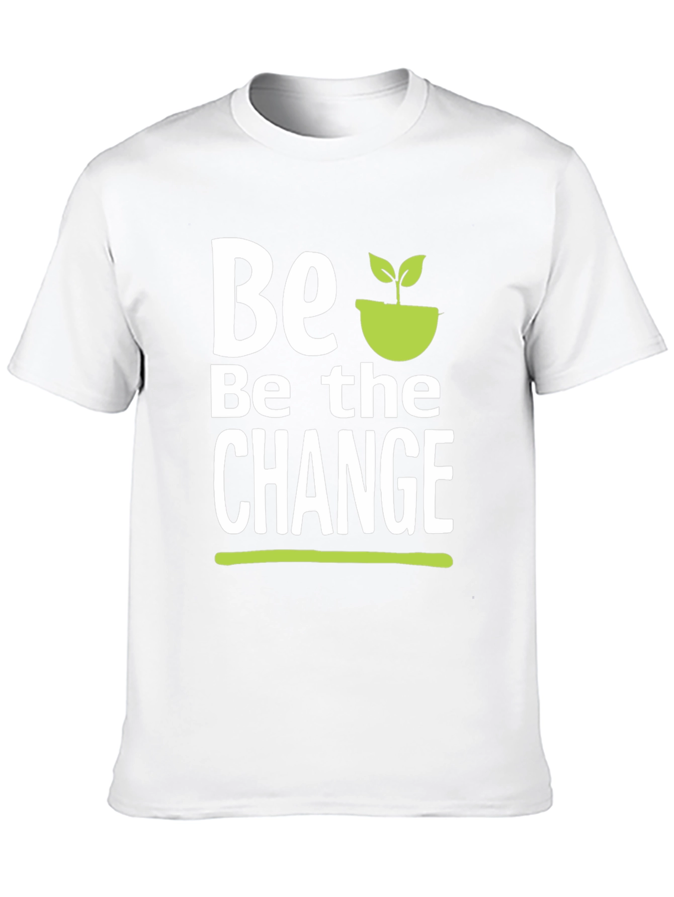 Be the Change T-Shirt - Black Cotton Graphic Tee