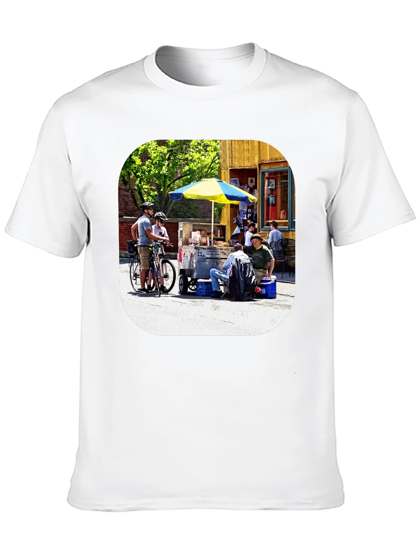 Novelty T-Shirt with Outdoor Scene