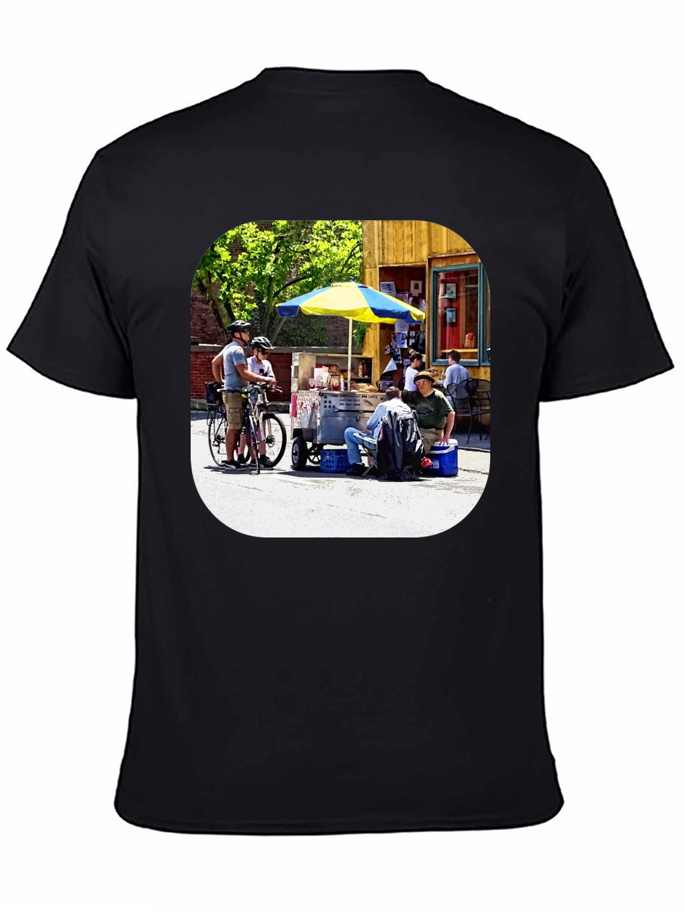 Novelty T-Shirt with Outdoor Scene