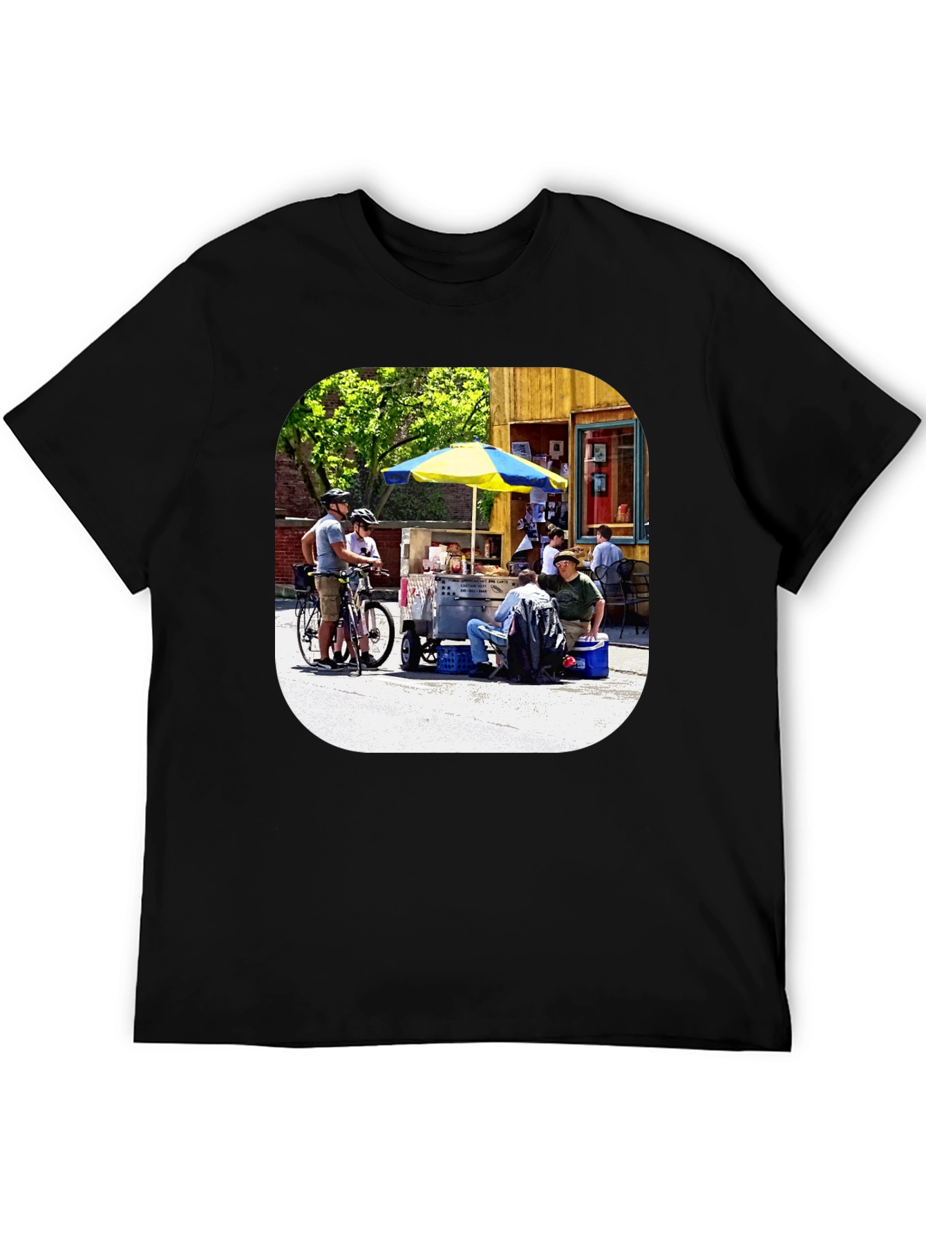 Novelty T-Shirt with Outdoor Scene