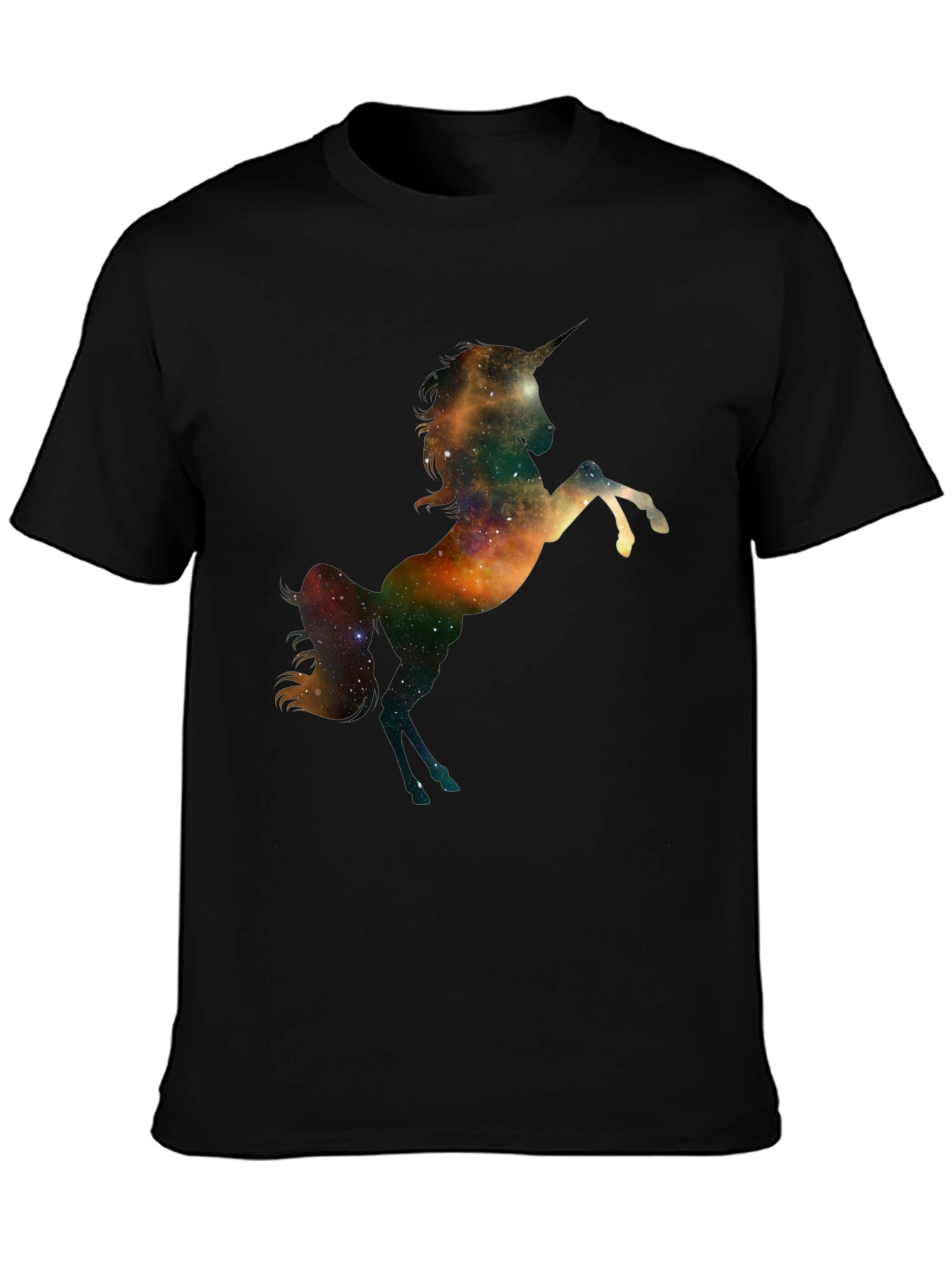 Galaxy Unicorn Black T-Shirt