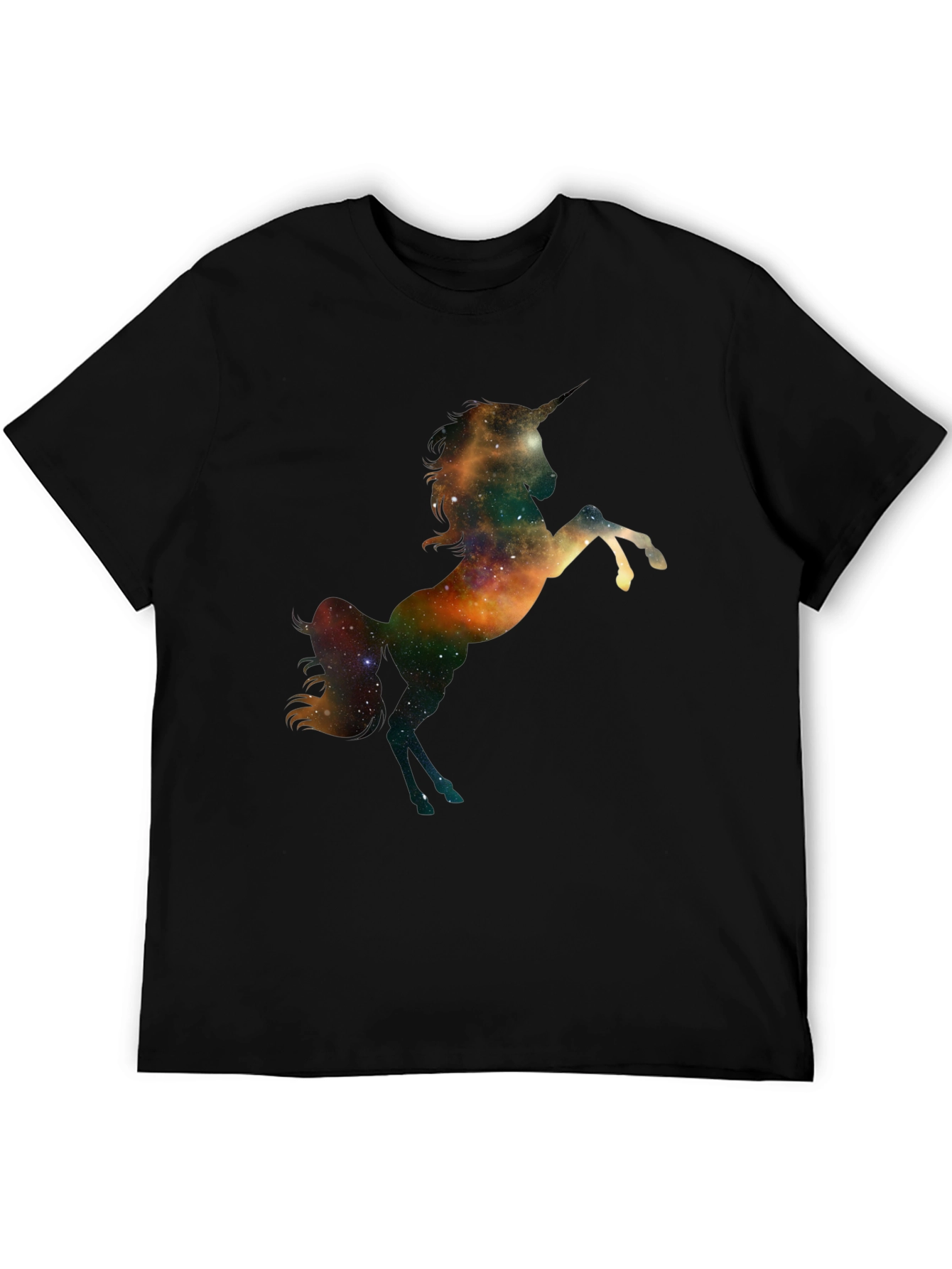 Galaxy Unicorn Black T-Shirt