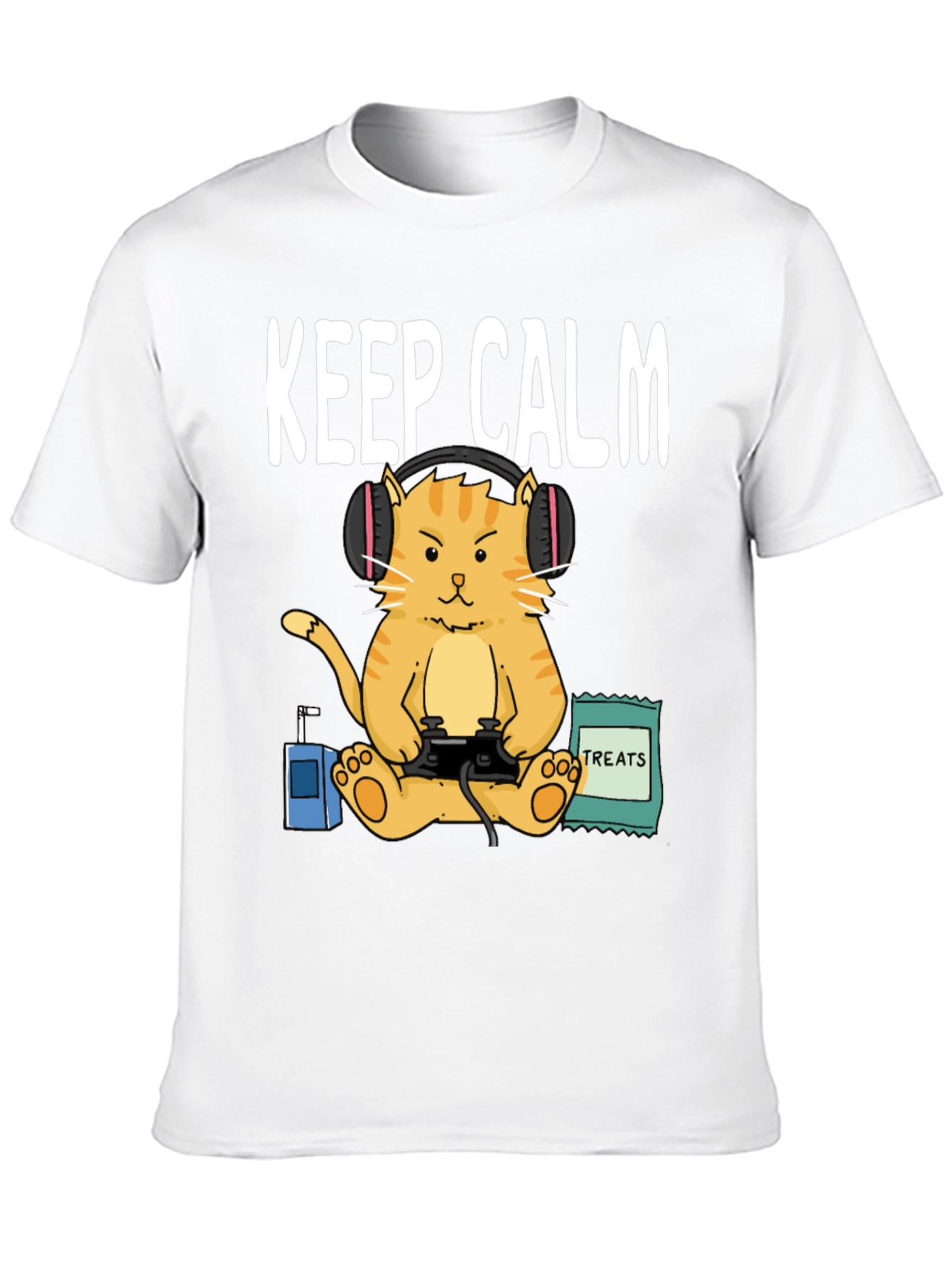 Keep Calm Gamer Cat T-Shirt