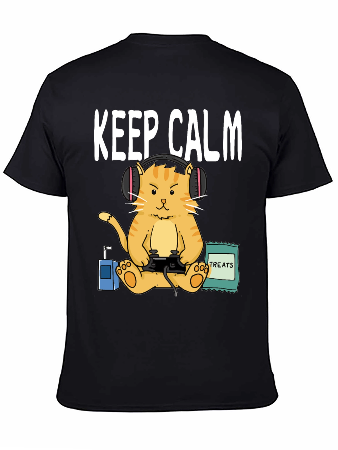 Keep Calm Gamer Cat T-Shirt