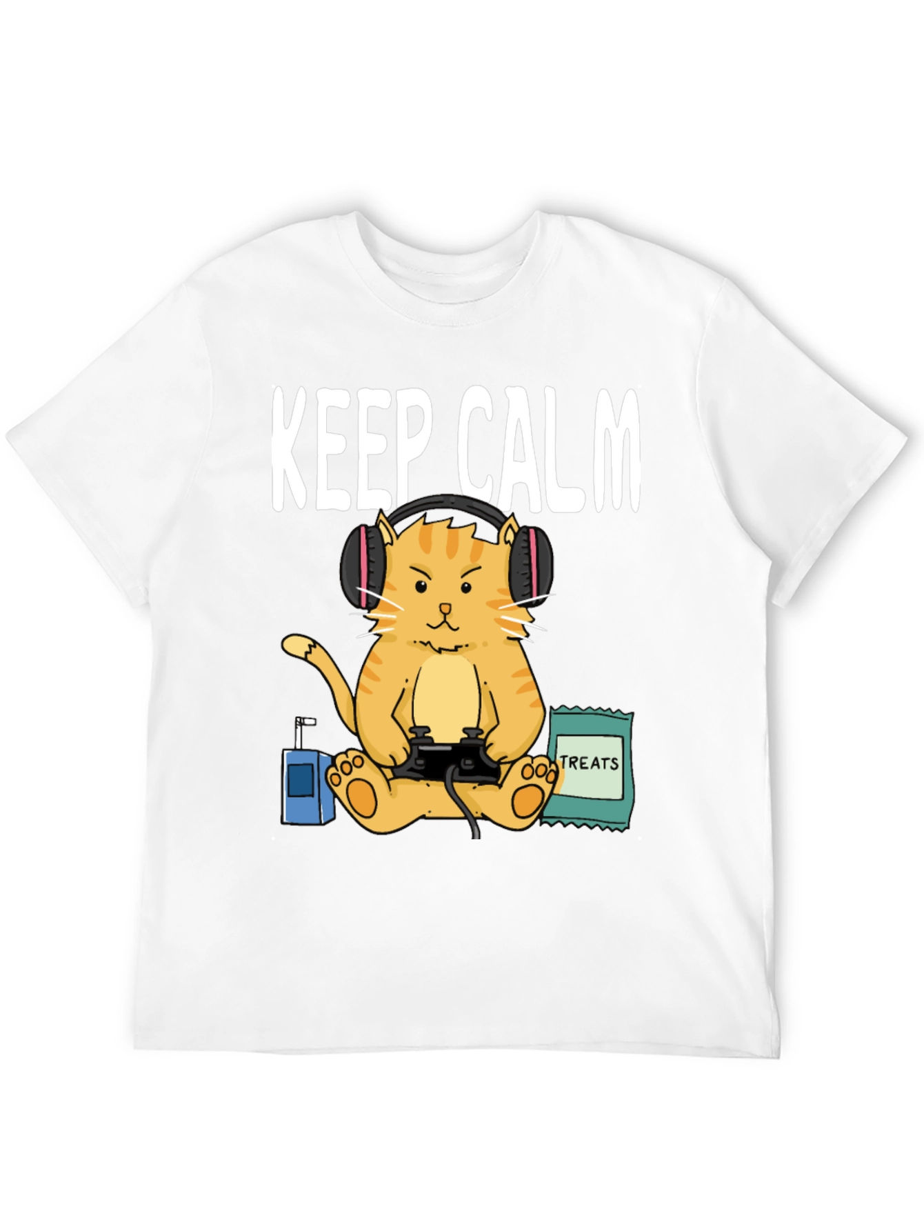 Keep Calm Gamer Cat T-Shirt