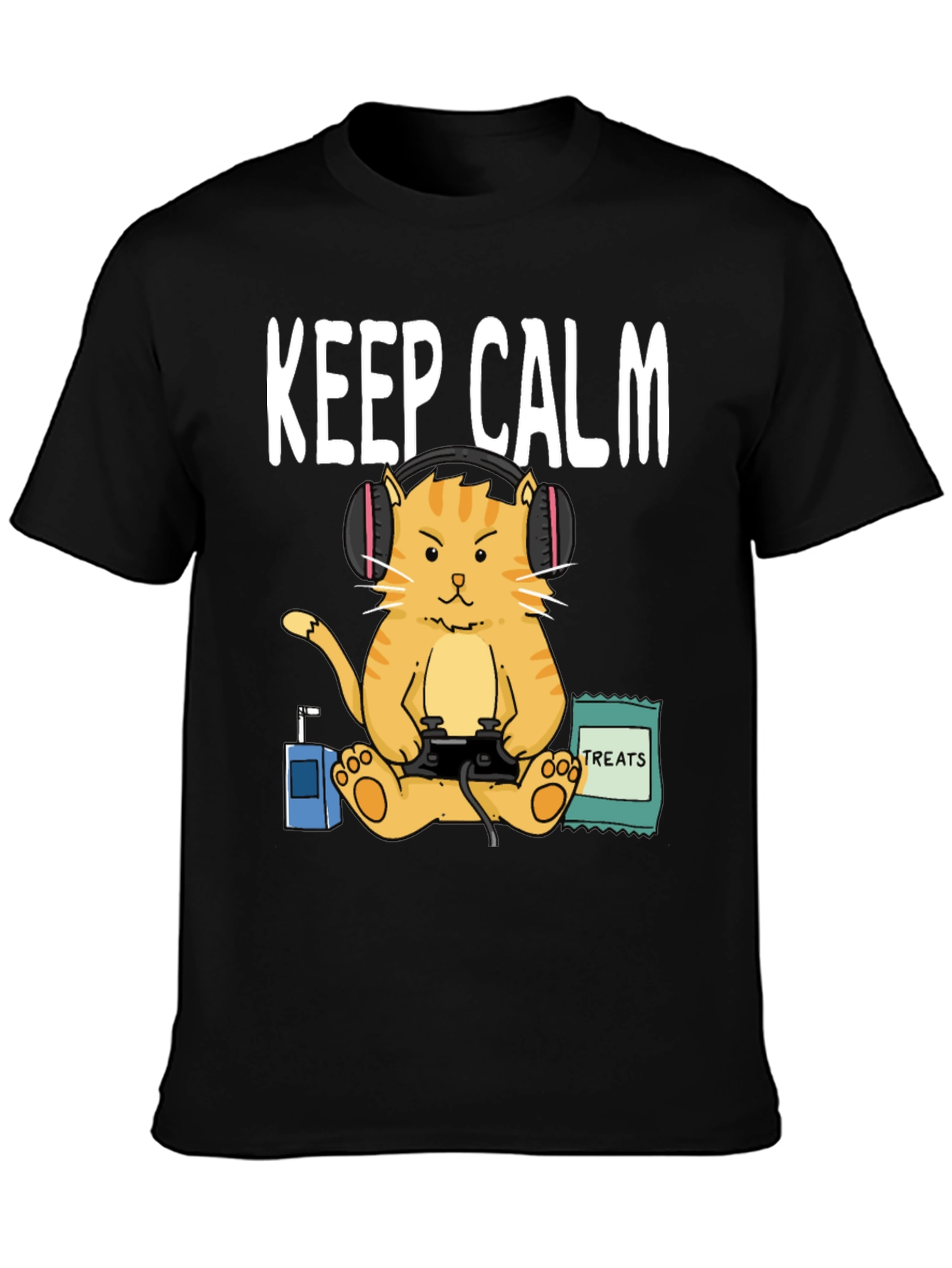 Keep Calm Gamer Cat T-Shirt