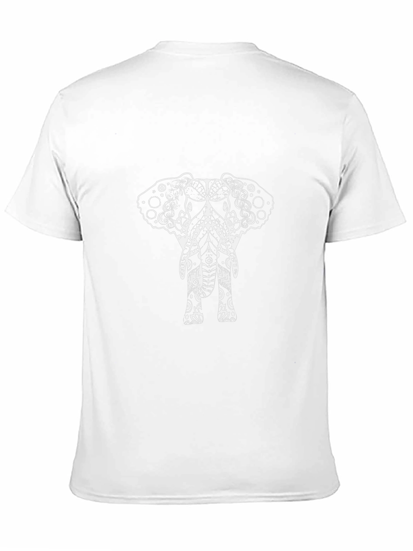 Elephant Mandala T-Shirt - Black