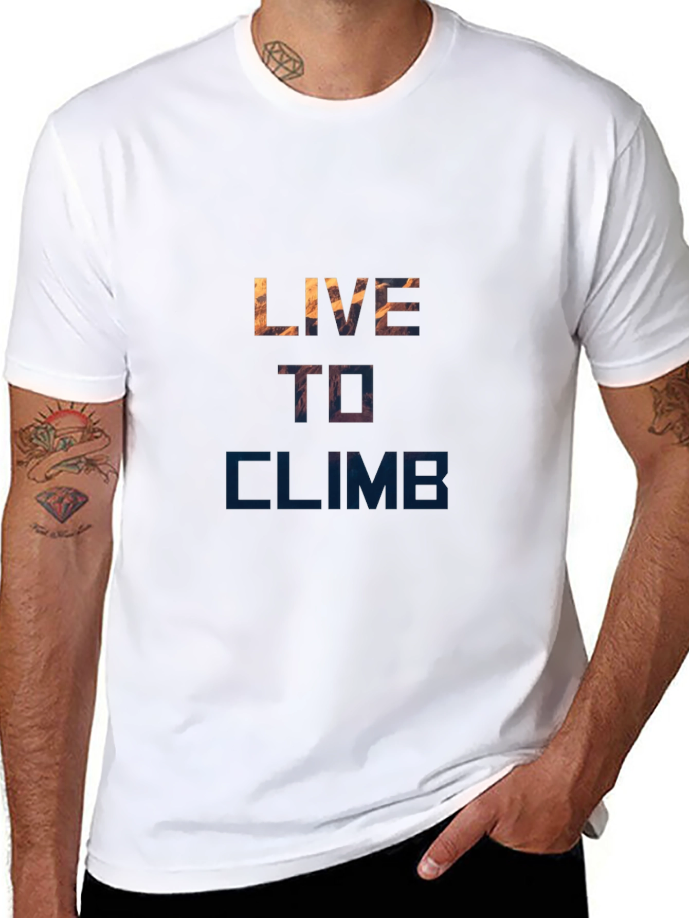 Live To Climb Graphic Tee - Black T-Shirt