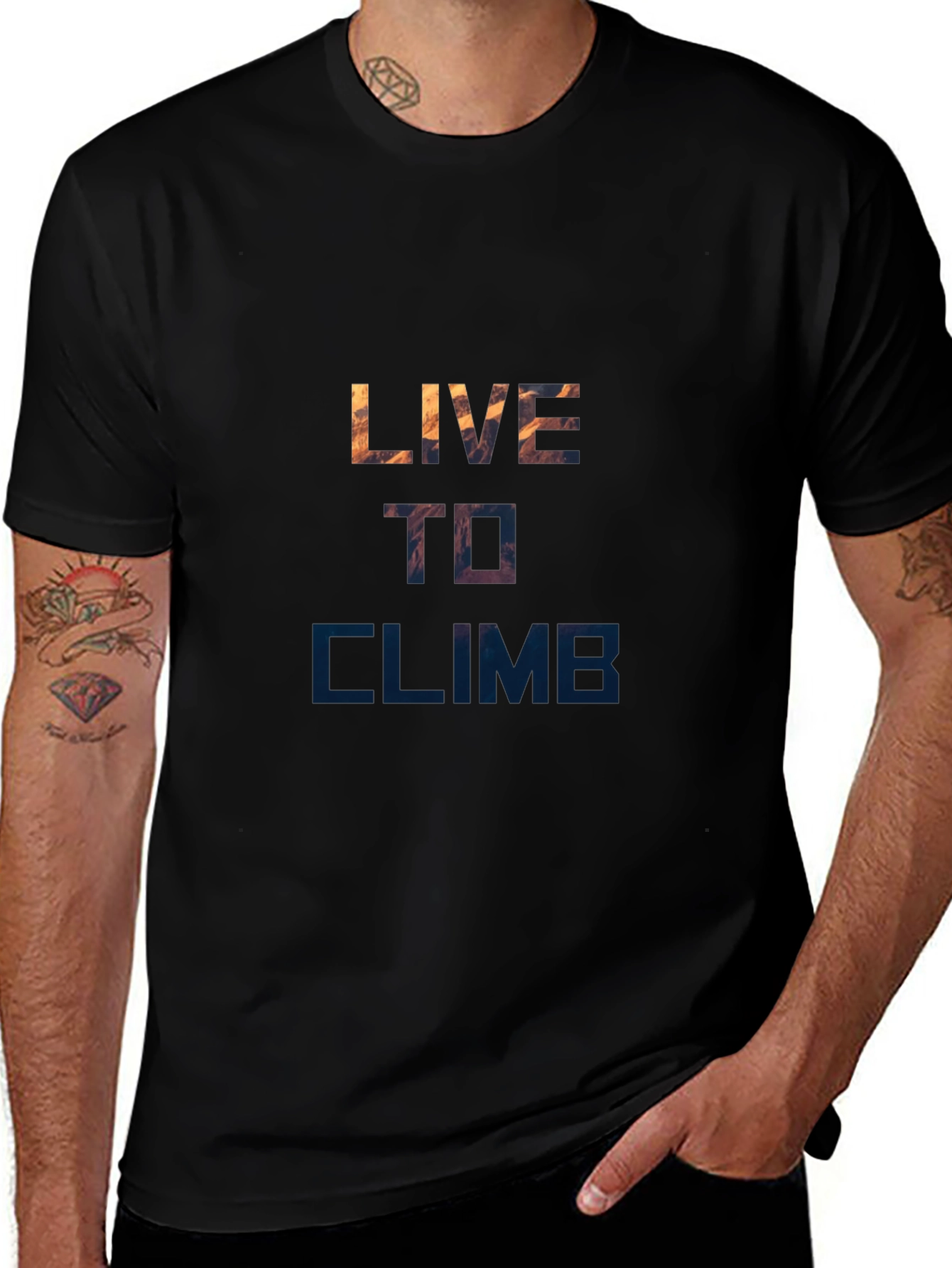 Live To Climb Graphic Tee - Black T-Shirt