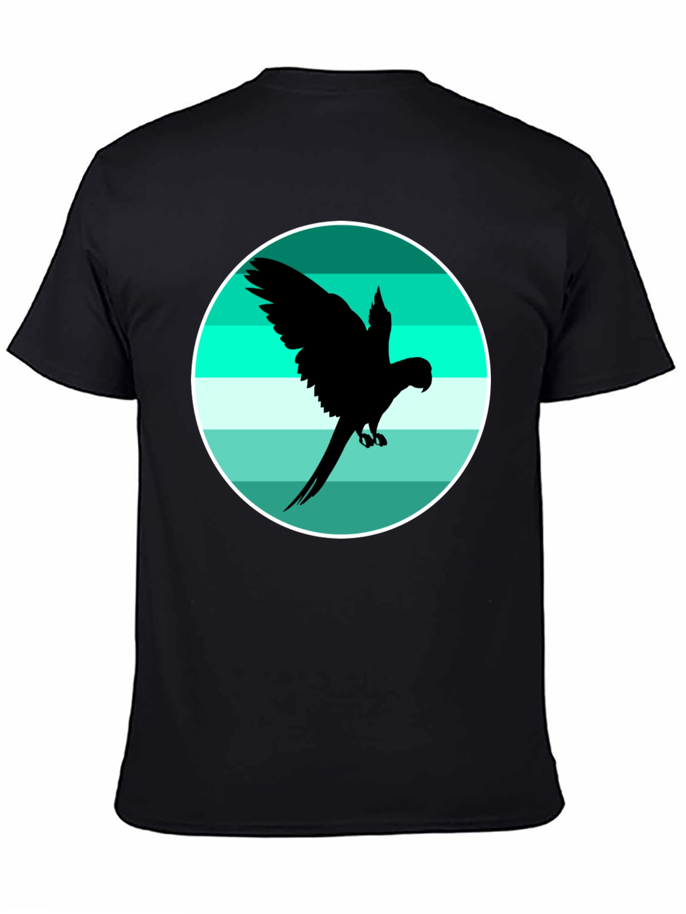 Parrot Silhouette Tee - Tropical Bird Graphic T-Shirt