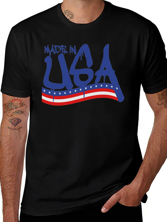 Made in USA Graphic T-Shirt - Patriotic Design