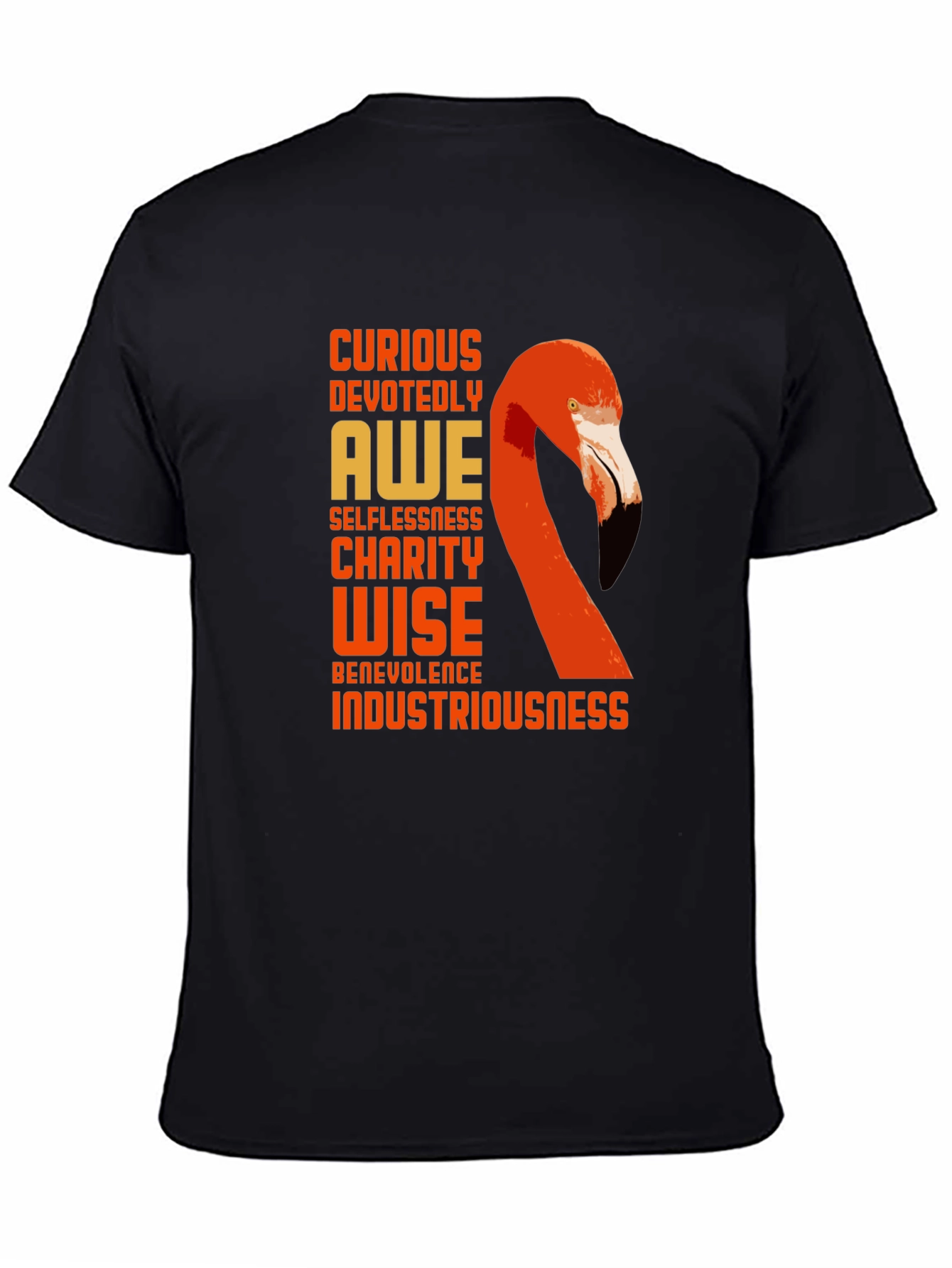 Flamingo Word Art Graphic T-Shirt