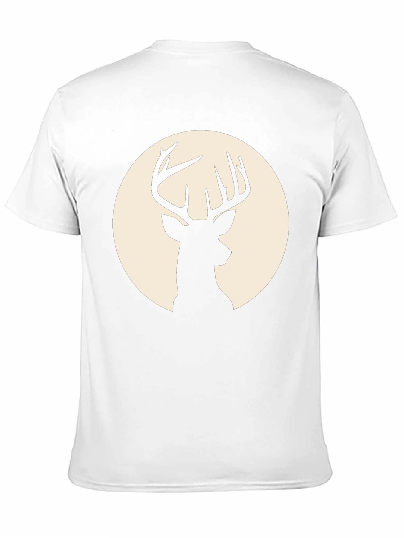 Deer Silhouette Graphic Tee - Classic Black