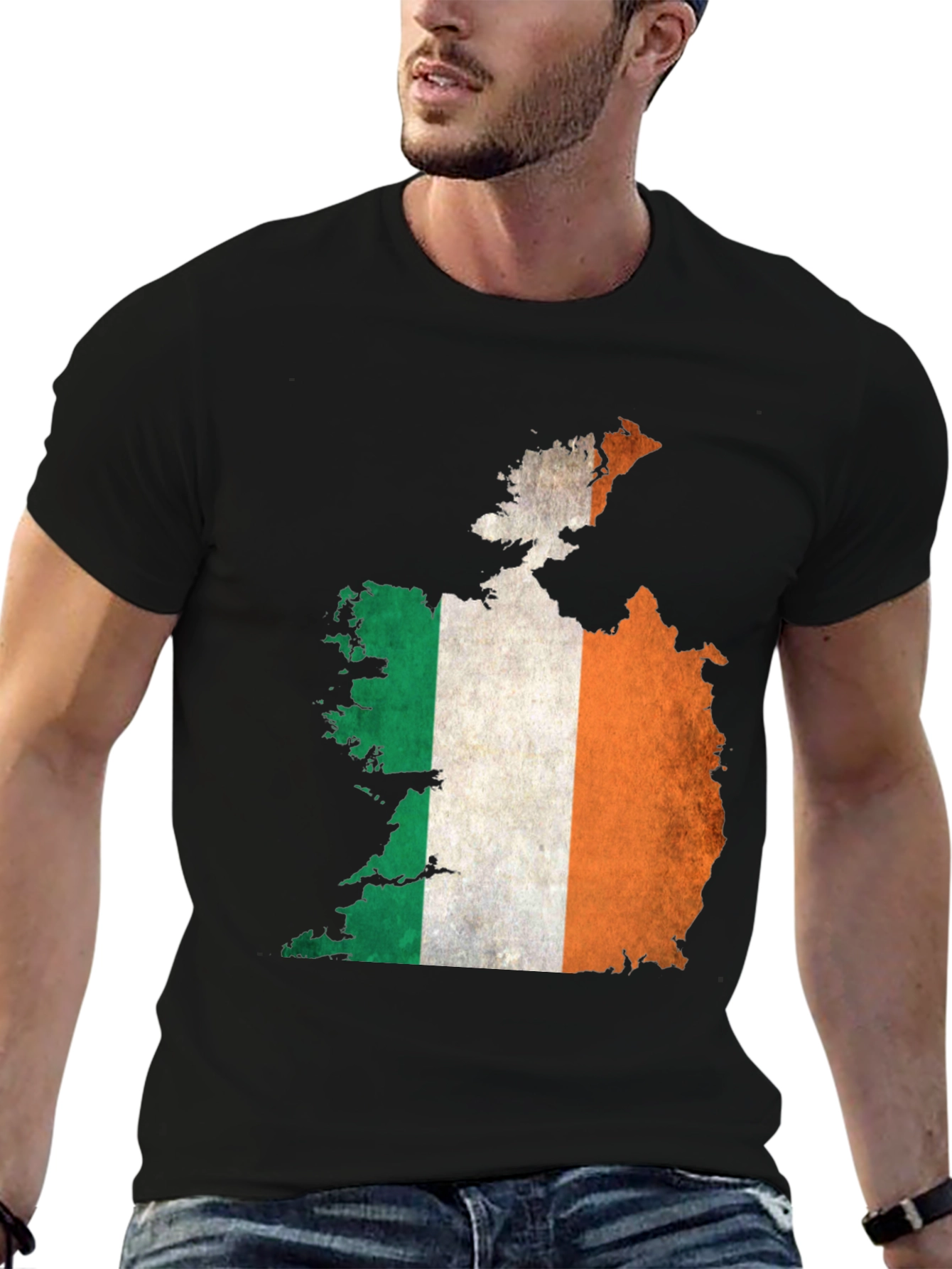 Ireland Map Flag Graphic T-Shirt