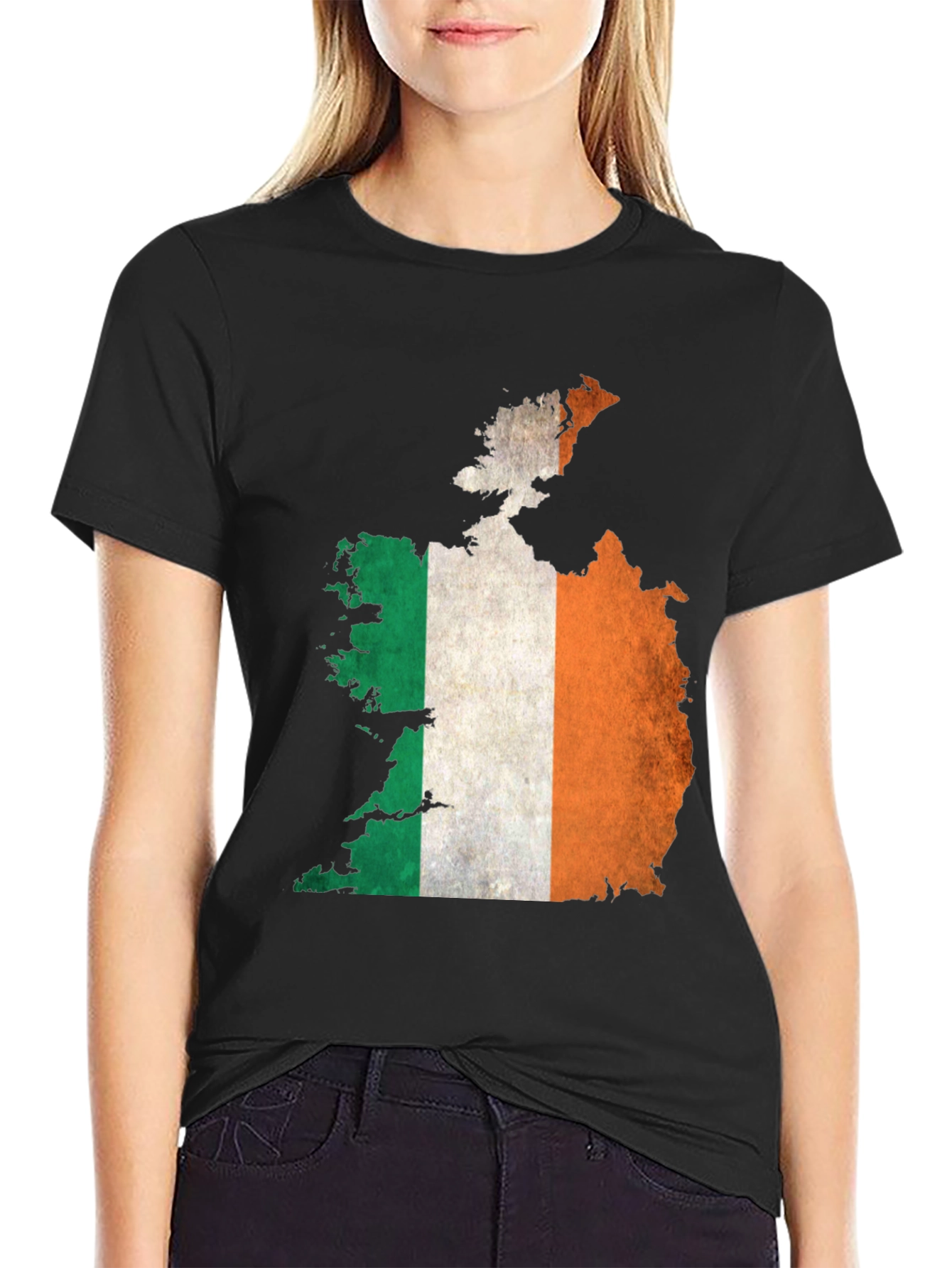 Ireland Map Flag Graphic T-Shirt