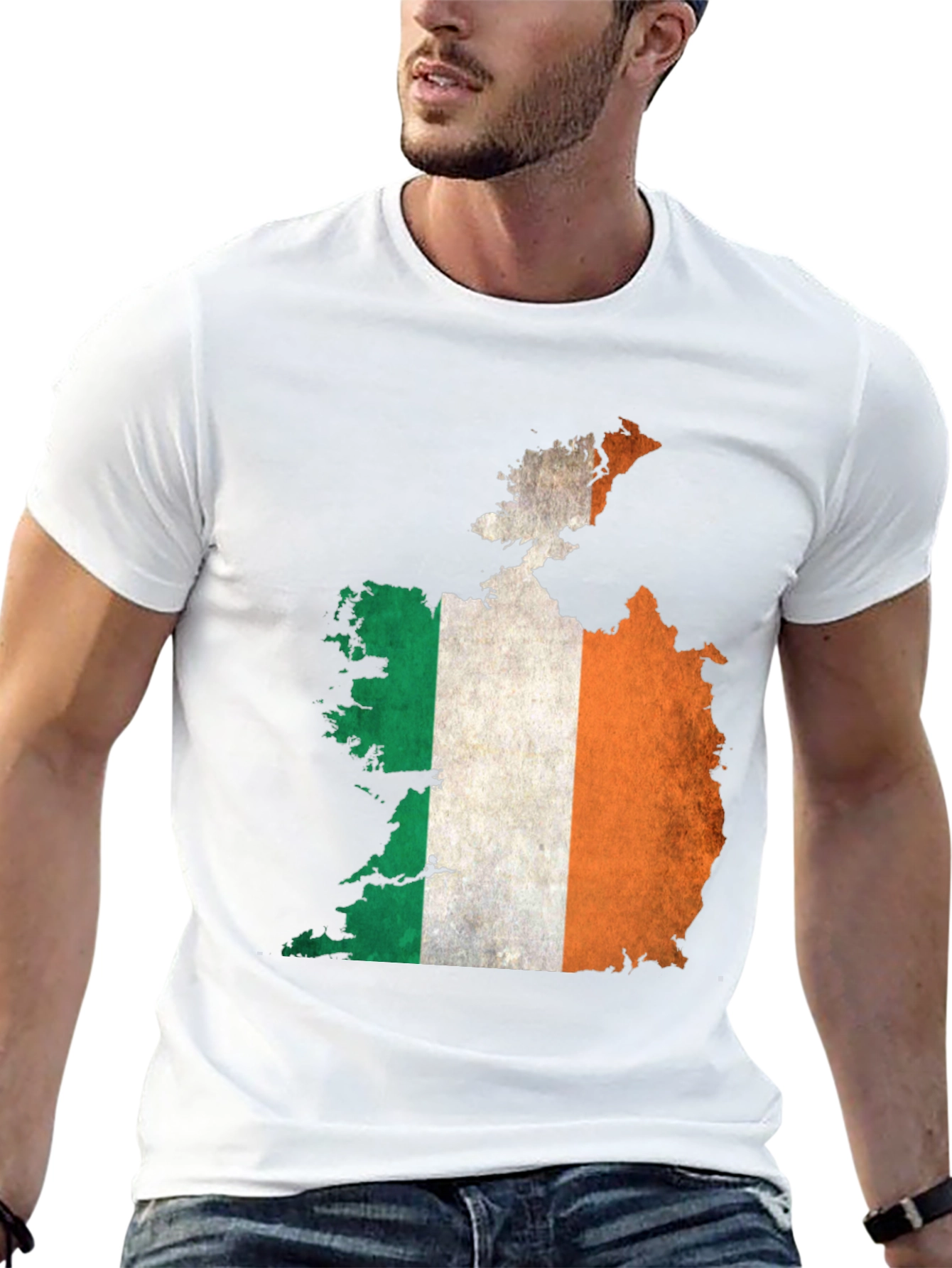 Ireland Map Flag Graphic T-Shirt