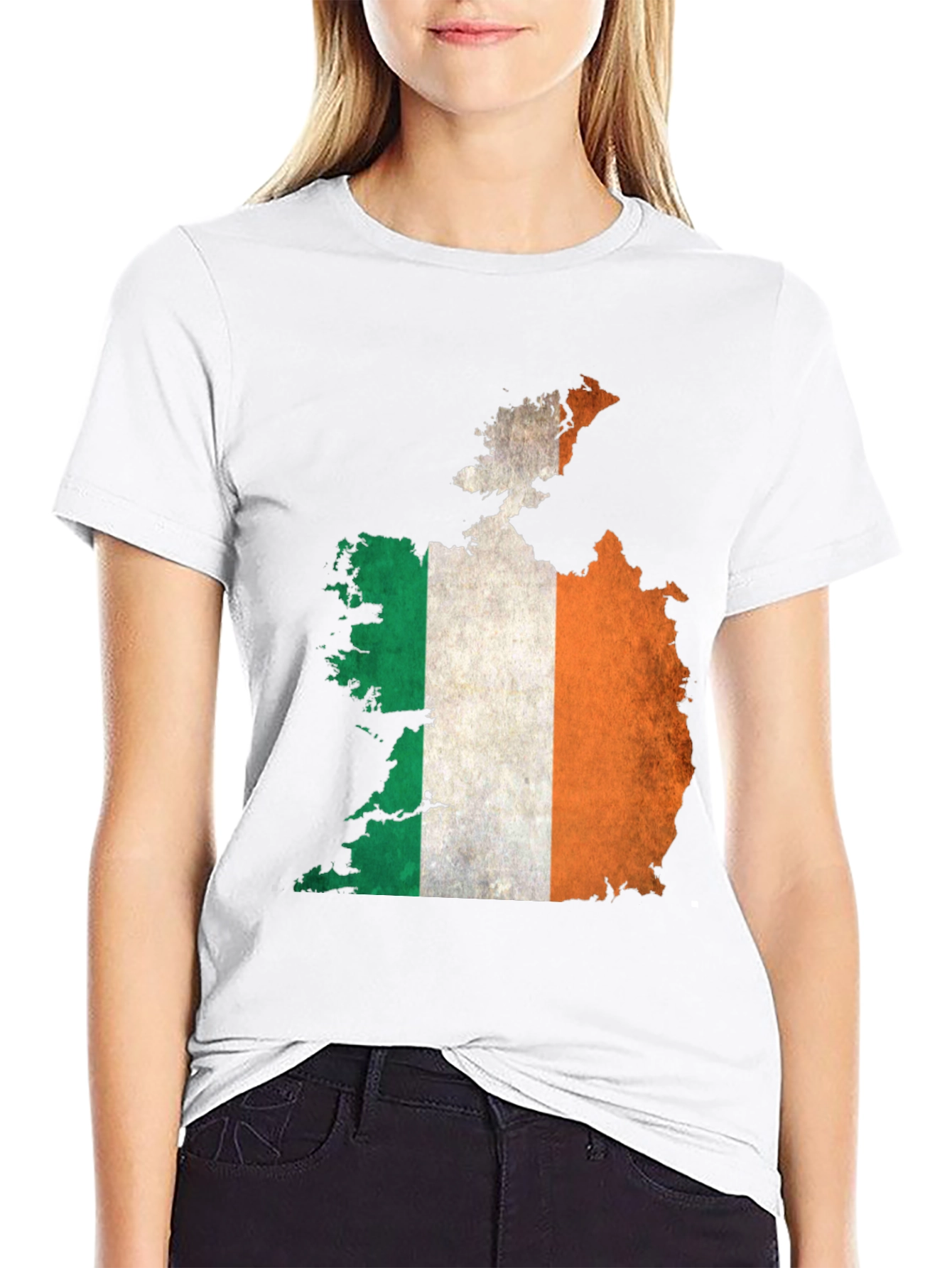 Ireland Map Flag Graphic T-Shirt