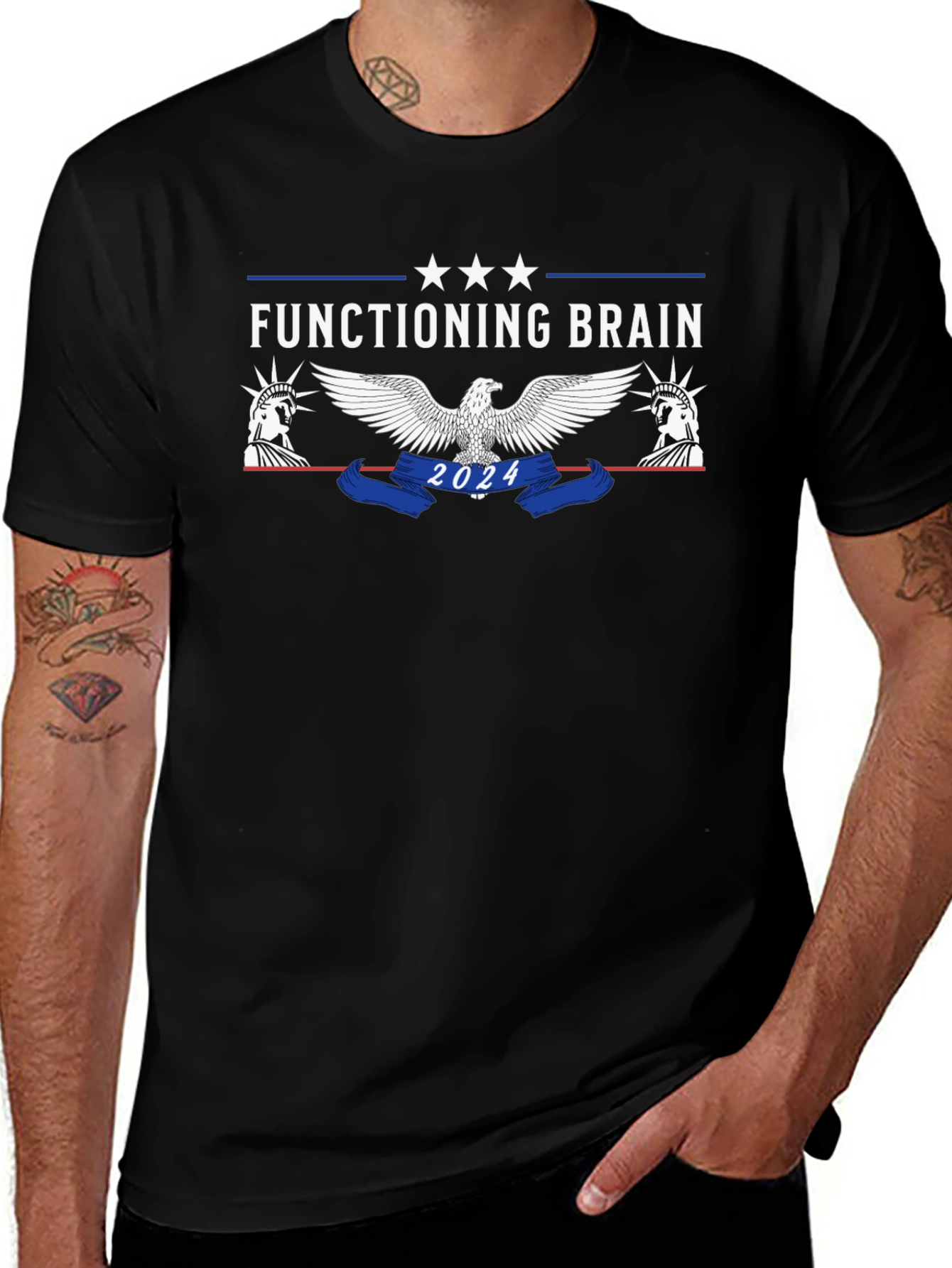 Functioning Brain 2024 Graphic Tee