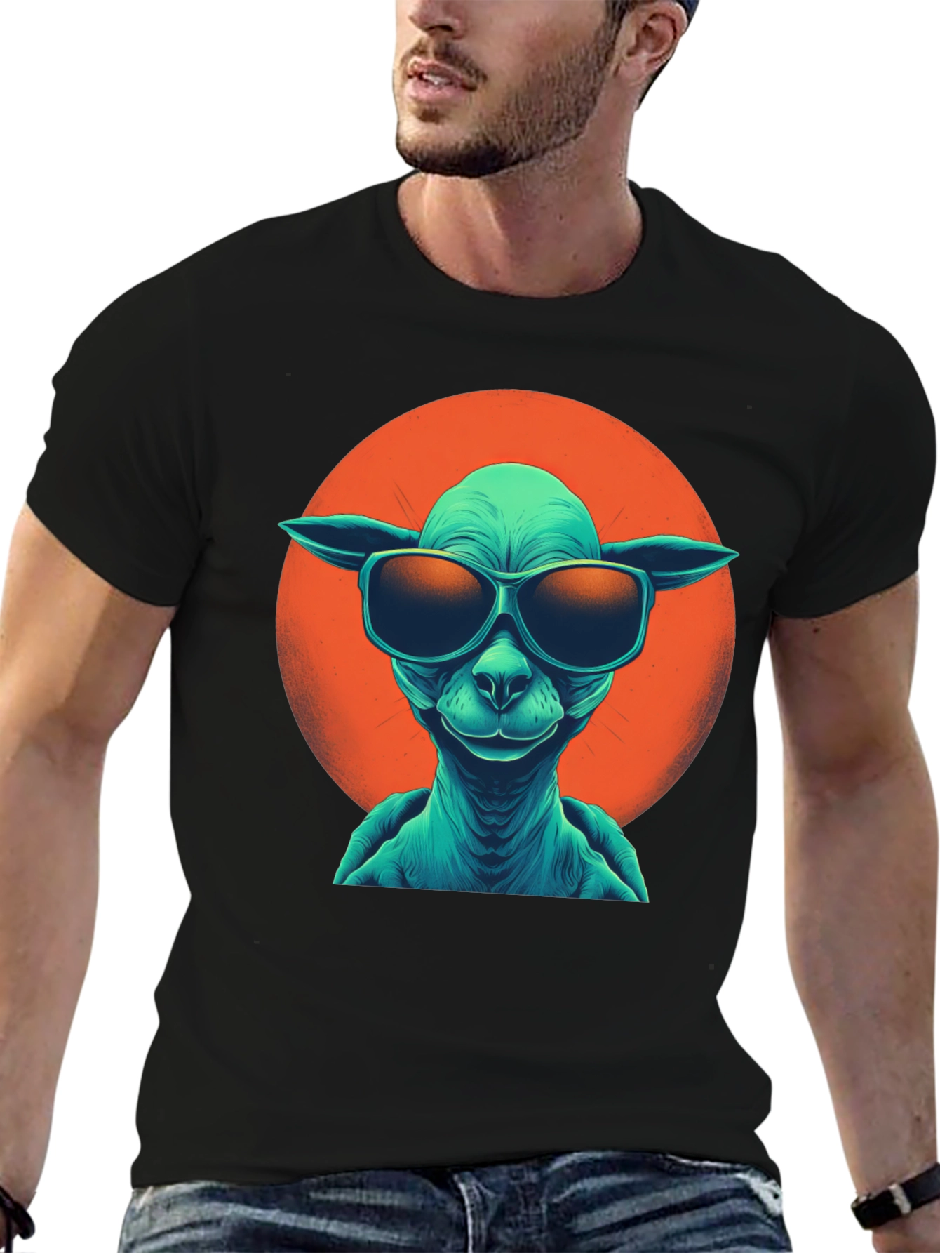 Cool Alien Graphic T-Shirt