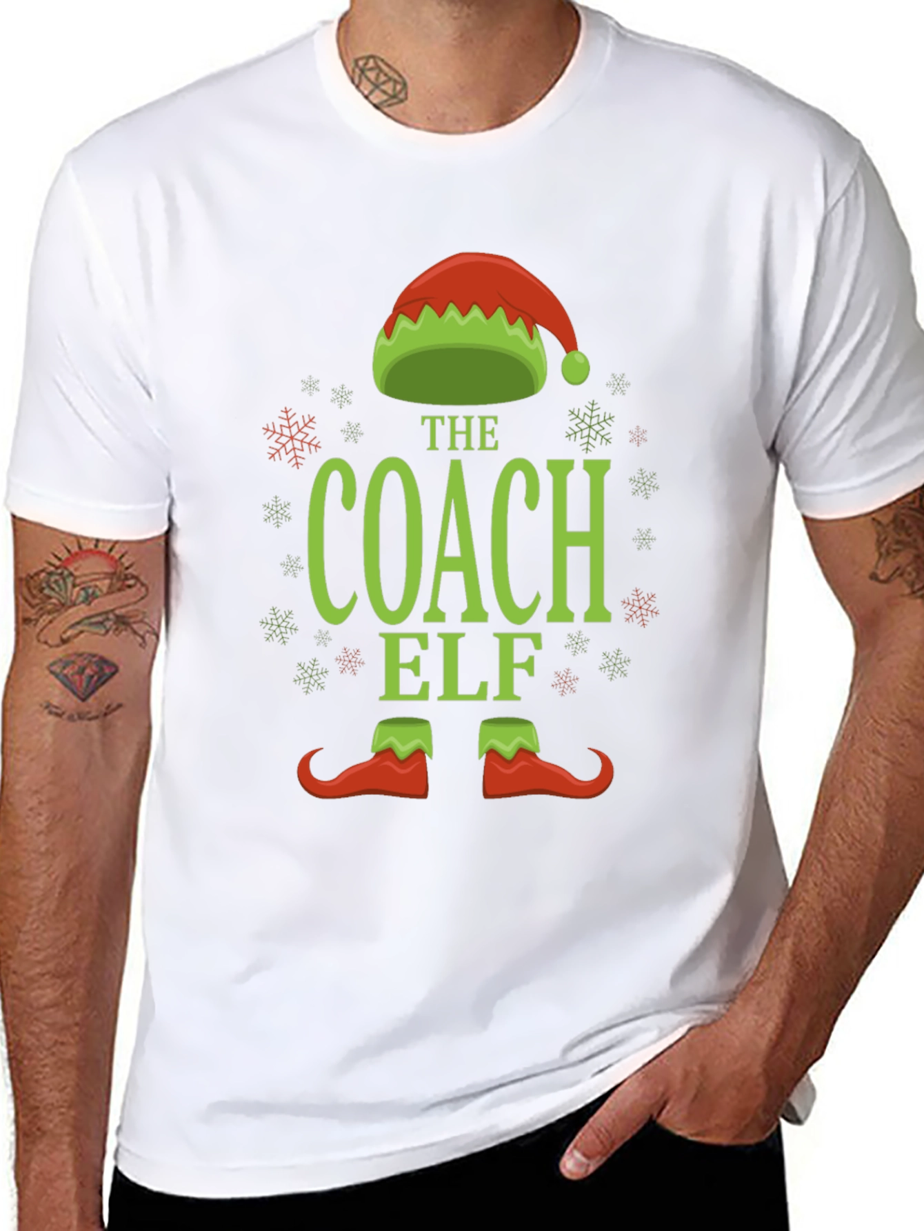 The Coach Elf Christmas Graphic T-Shirt