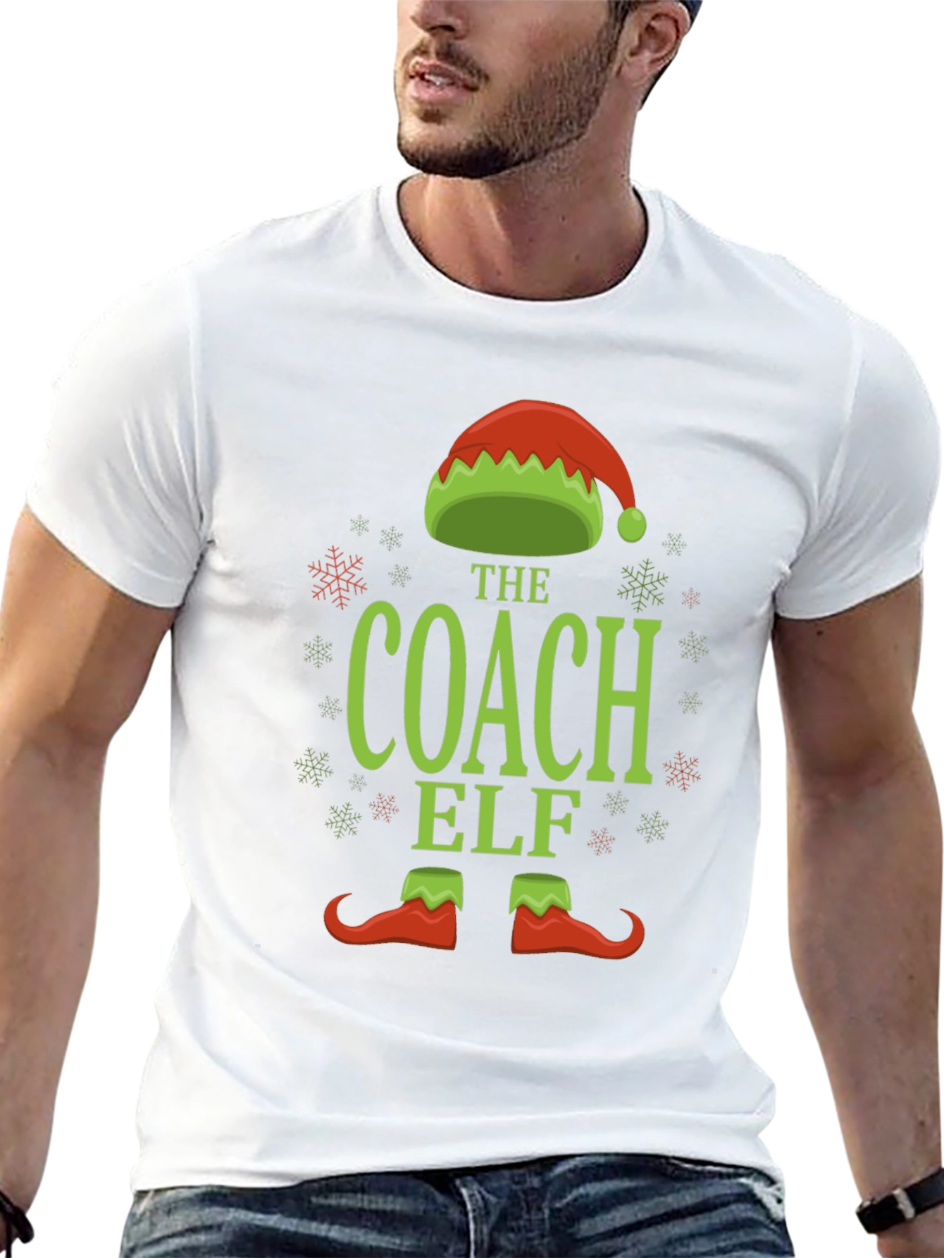 The Coach Elf Christmas Graphic T-Shirt