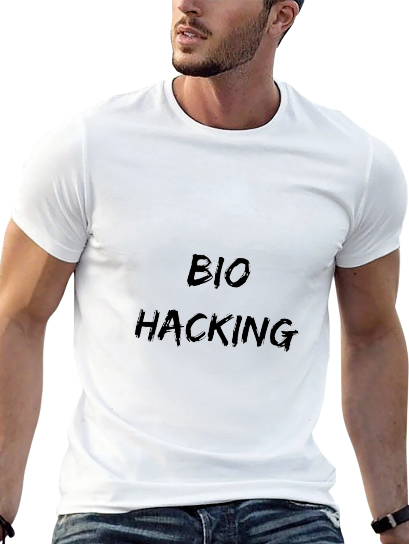 Bio Hacking Black Graphic Tee