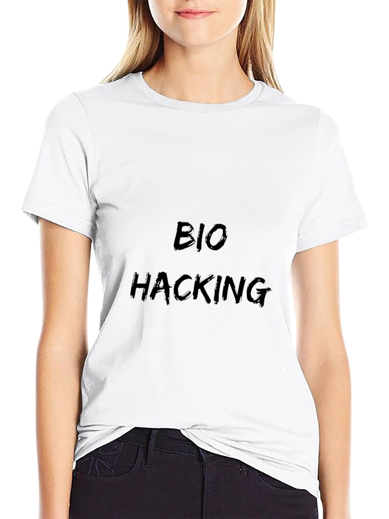 Bio Hacking Black Graphic Tee