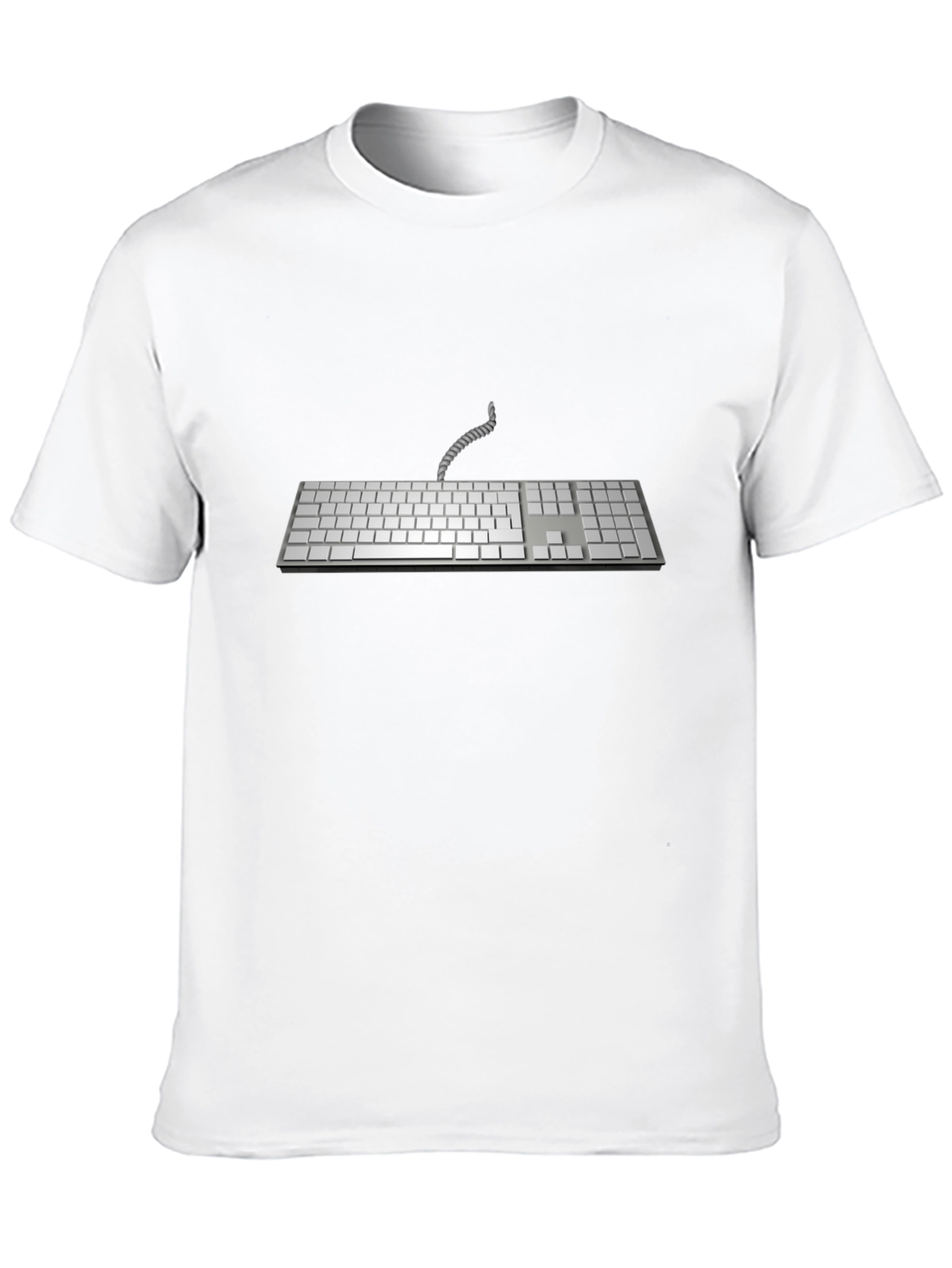 Retro Keyboard Graphic T-Shirt - Black