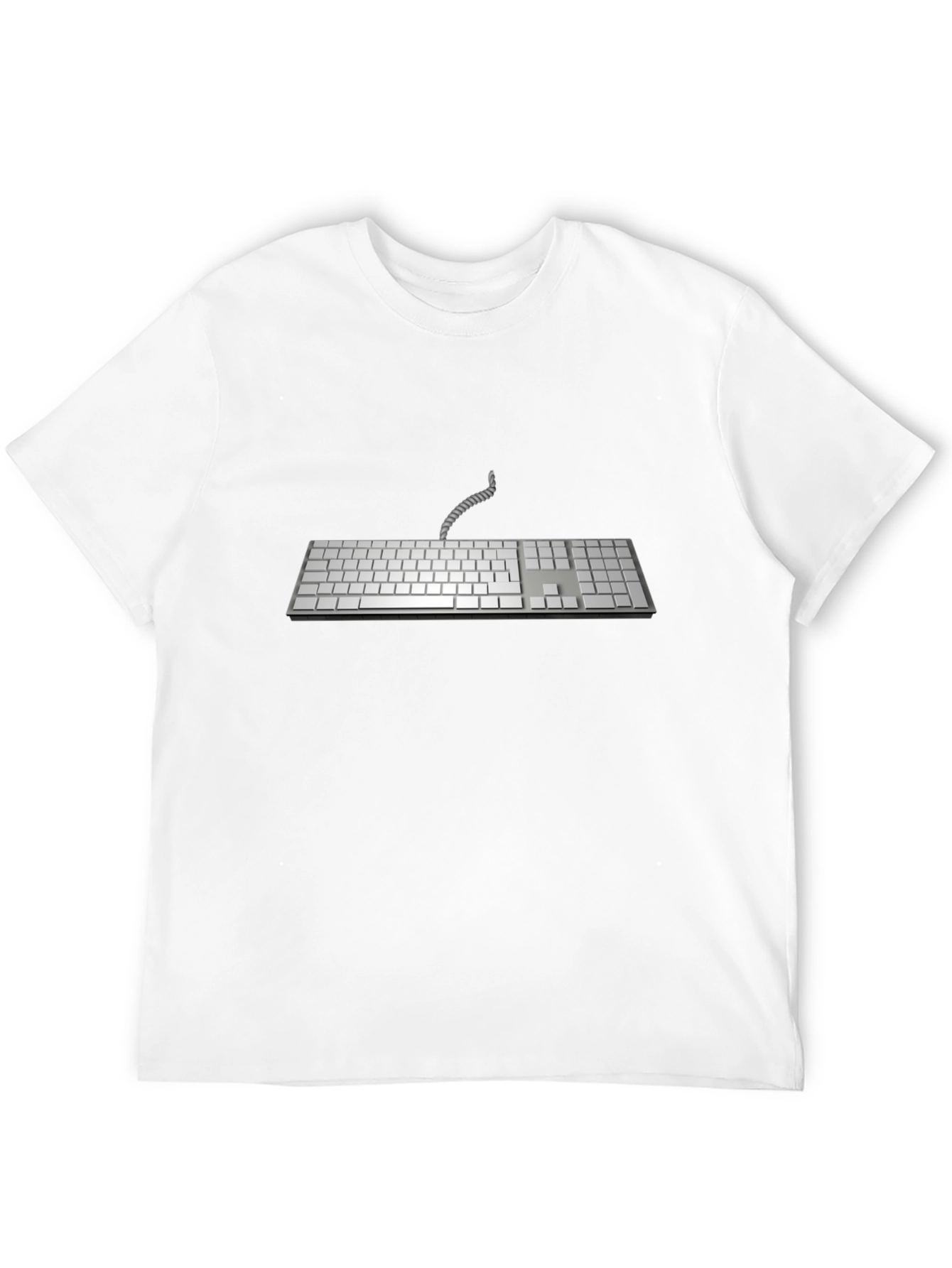 Retro Keyboard Graphic T-Shirt - Black