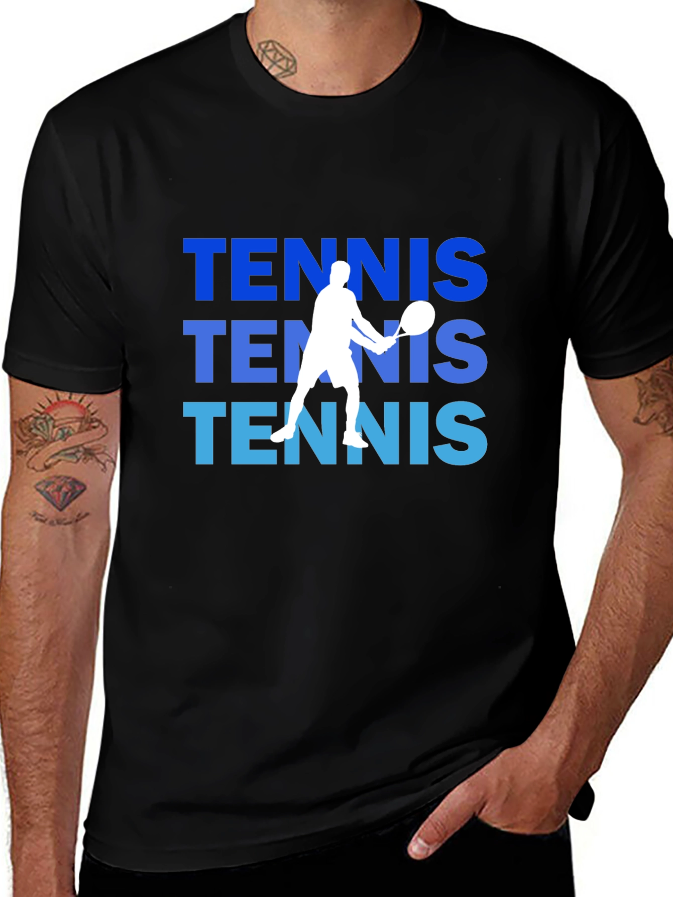 Tennis Player Graphic T-Shirt