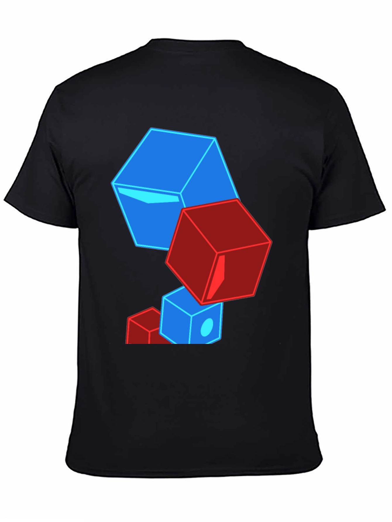 Geometric Cube T-Shirt - Bold Graphic Tee