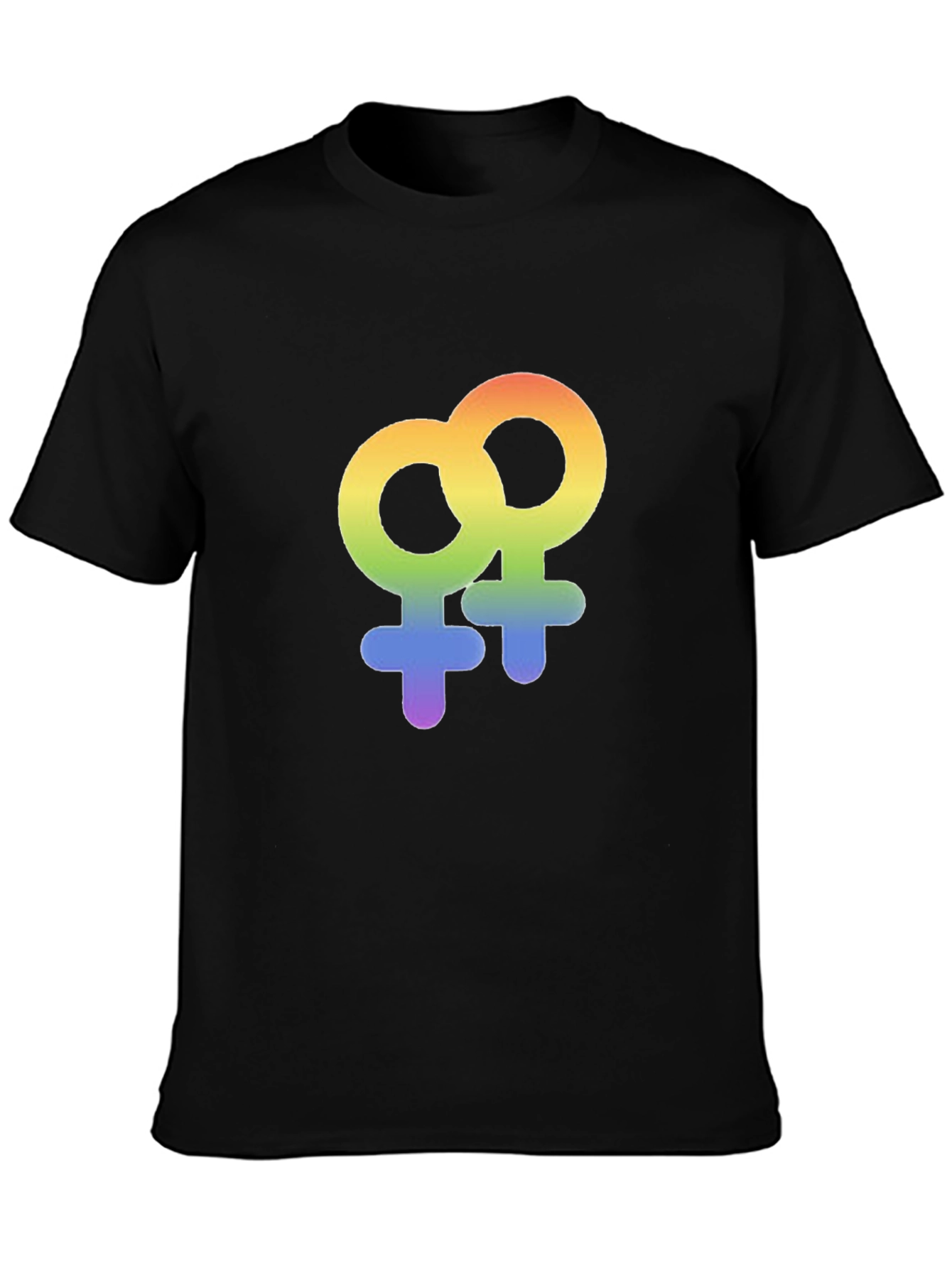 Rainbow LGBT Venus Symbol Graphic T-Shirt