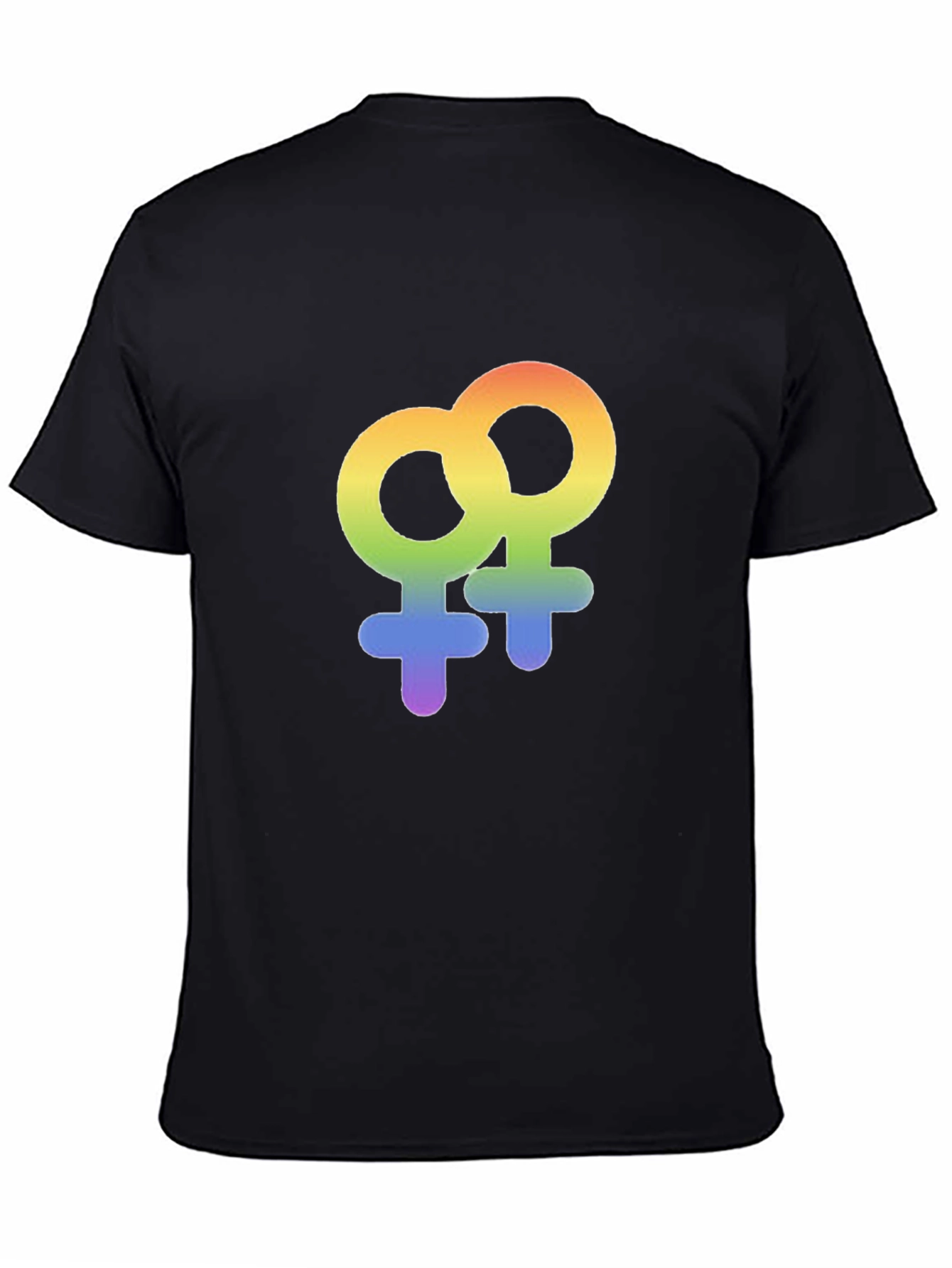 Rainbow LGBT Venus Symbol Graphic T-Shirt