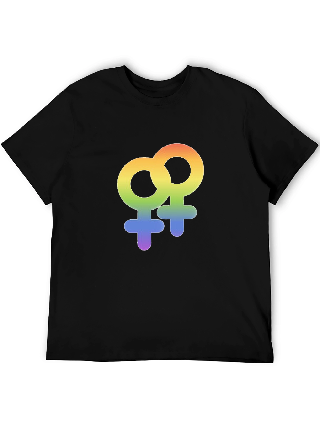 Rainbow LGBT Venus Symbol Graphic T-Shirt