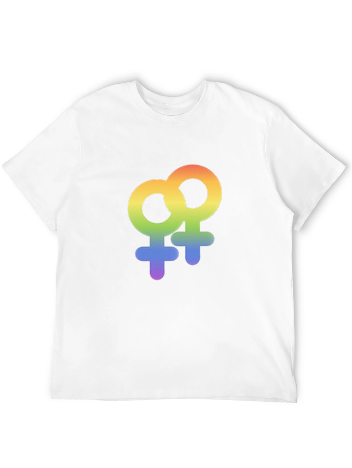 Rainbow LGBT Venus Symbol Graphic T-Shirt