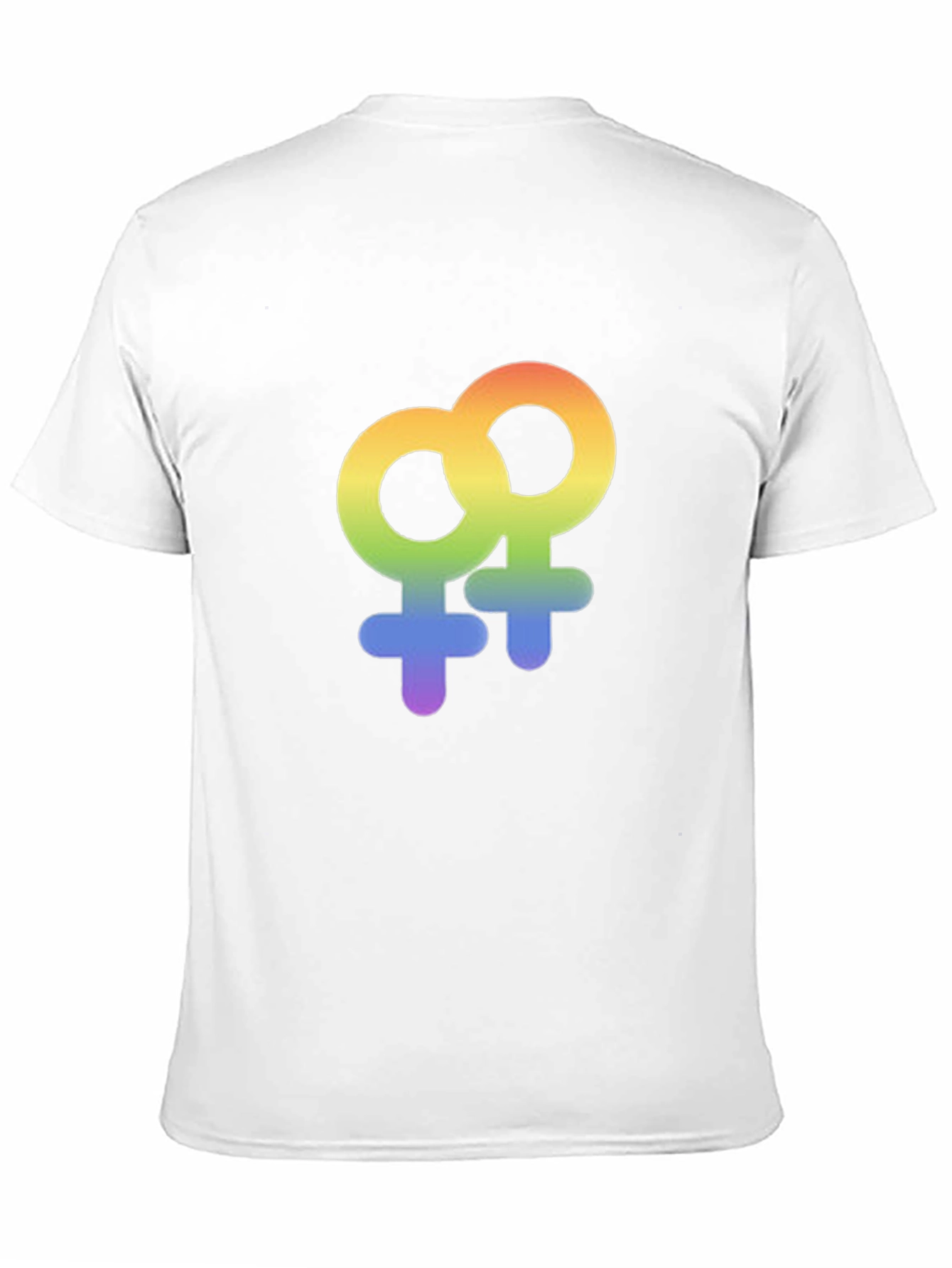 Rainbow LGBT Venus Symbol Graphic T-Shirt