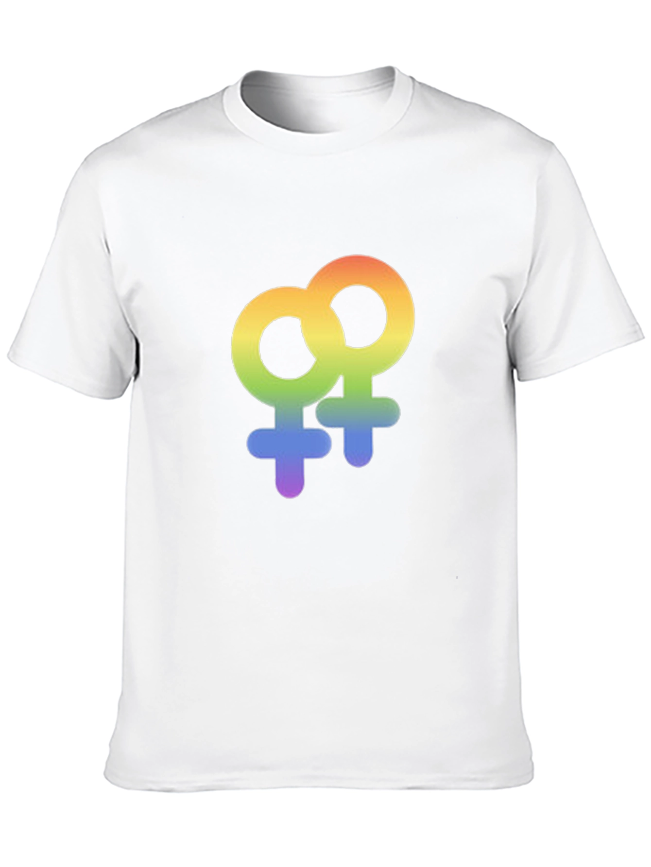 Rainbow LGBT Venus Symbol Graphic T-Shirt
