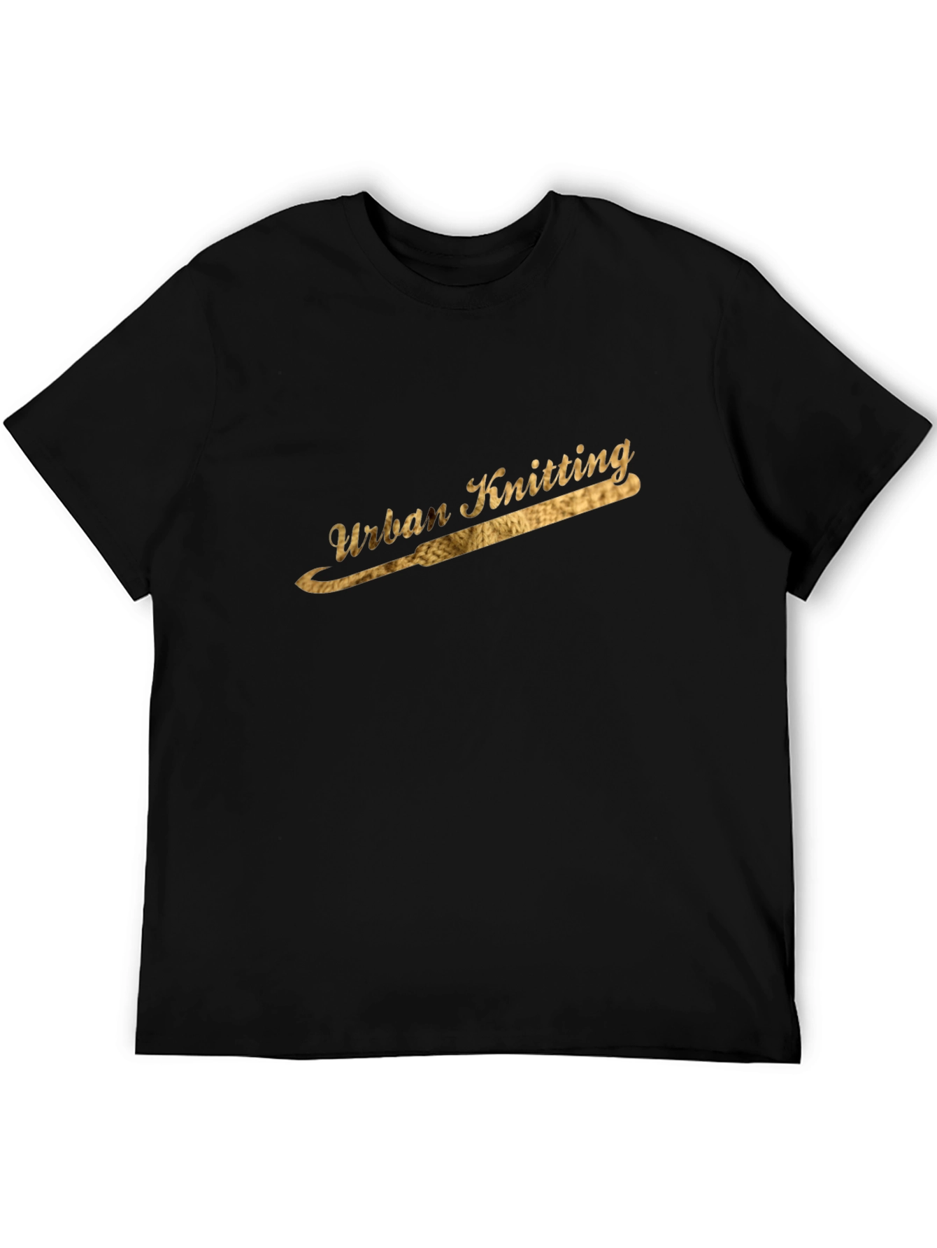 Urban Knitting Black T-Shirt