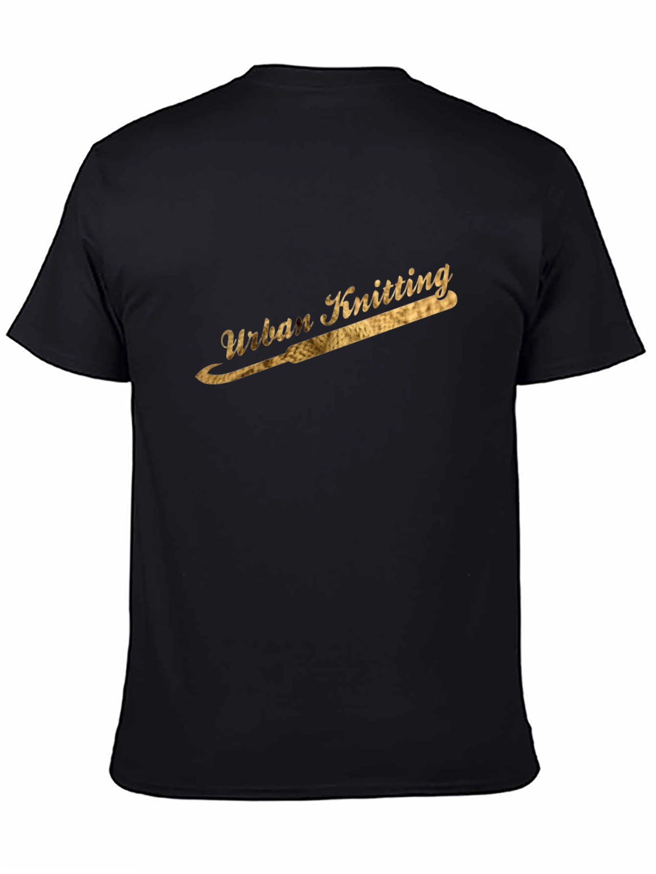 Urban Knitting Black T-Shirt