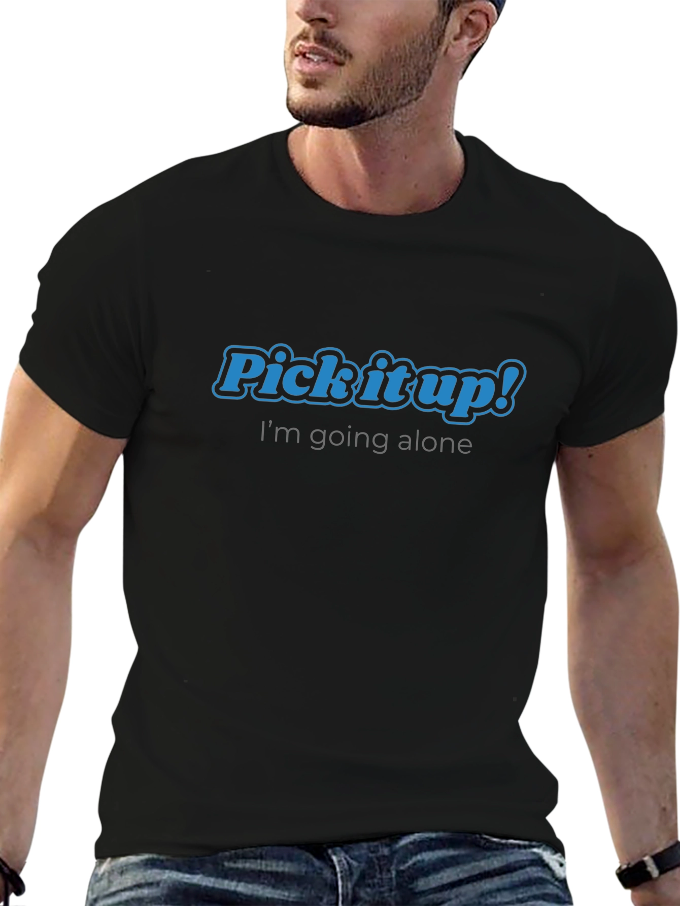Pick it Up! Black Graphic Tee